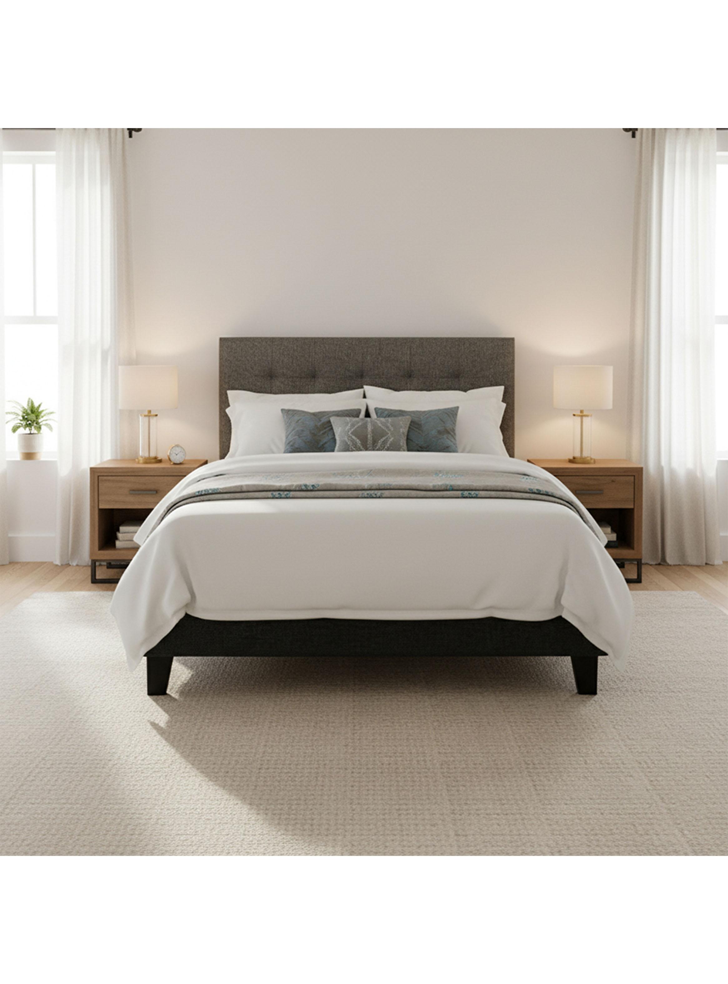 Cama Europea Platinum 2 Plazas + Respaldo-5