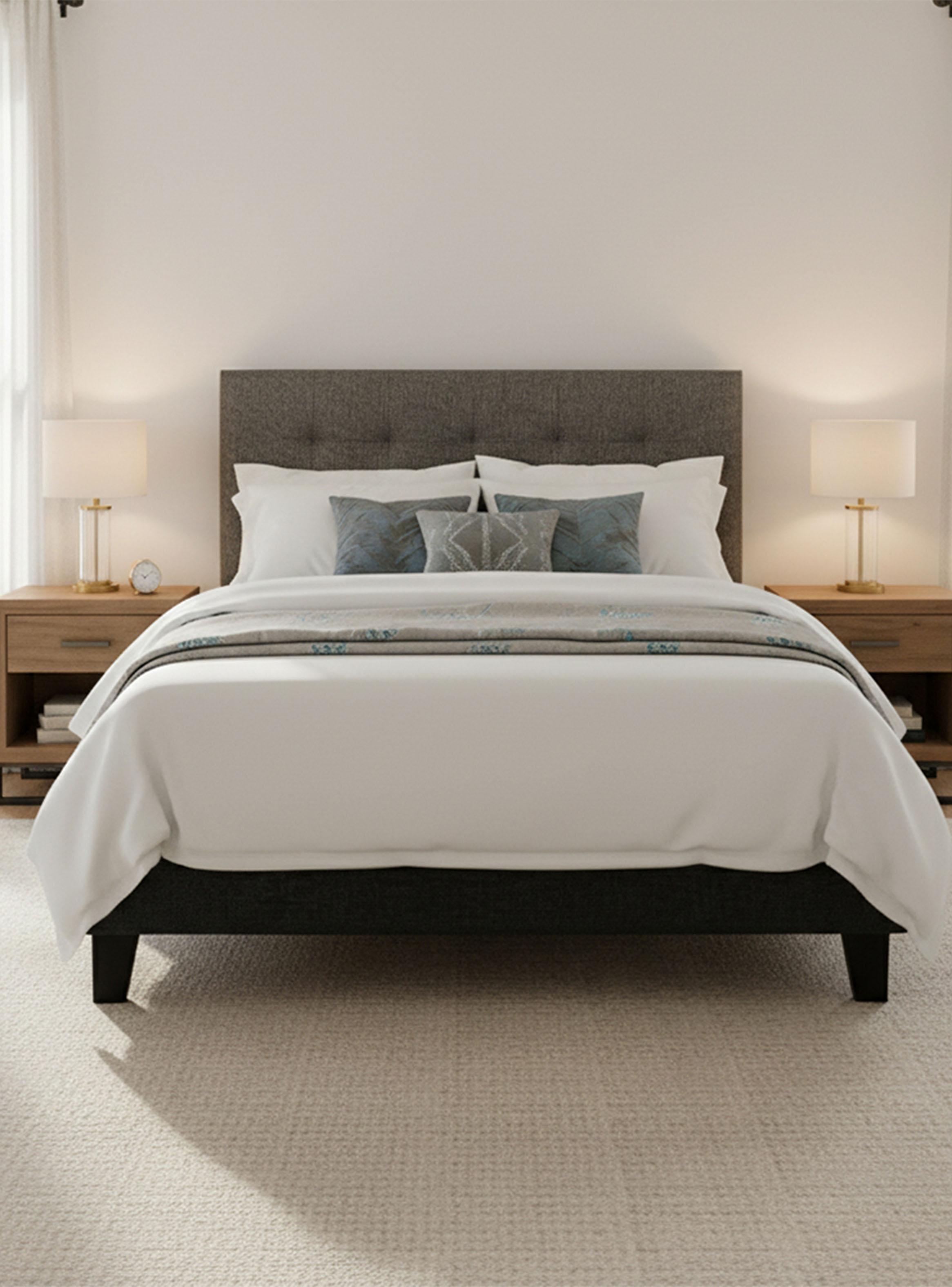 Cama Europea Platinum King + Respaldo-6