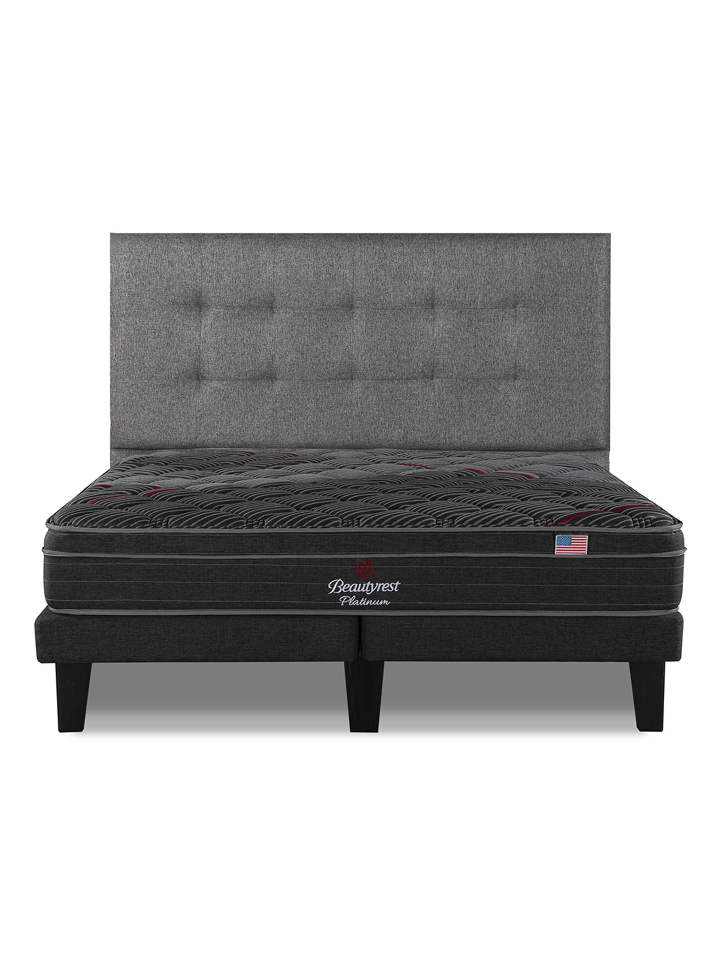 Cama Europea Platinum King + Respaldo-2