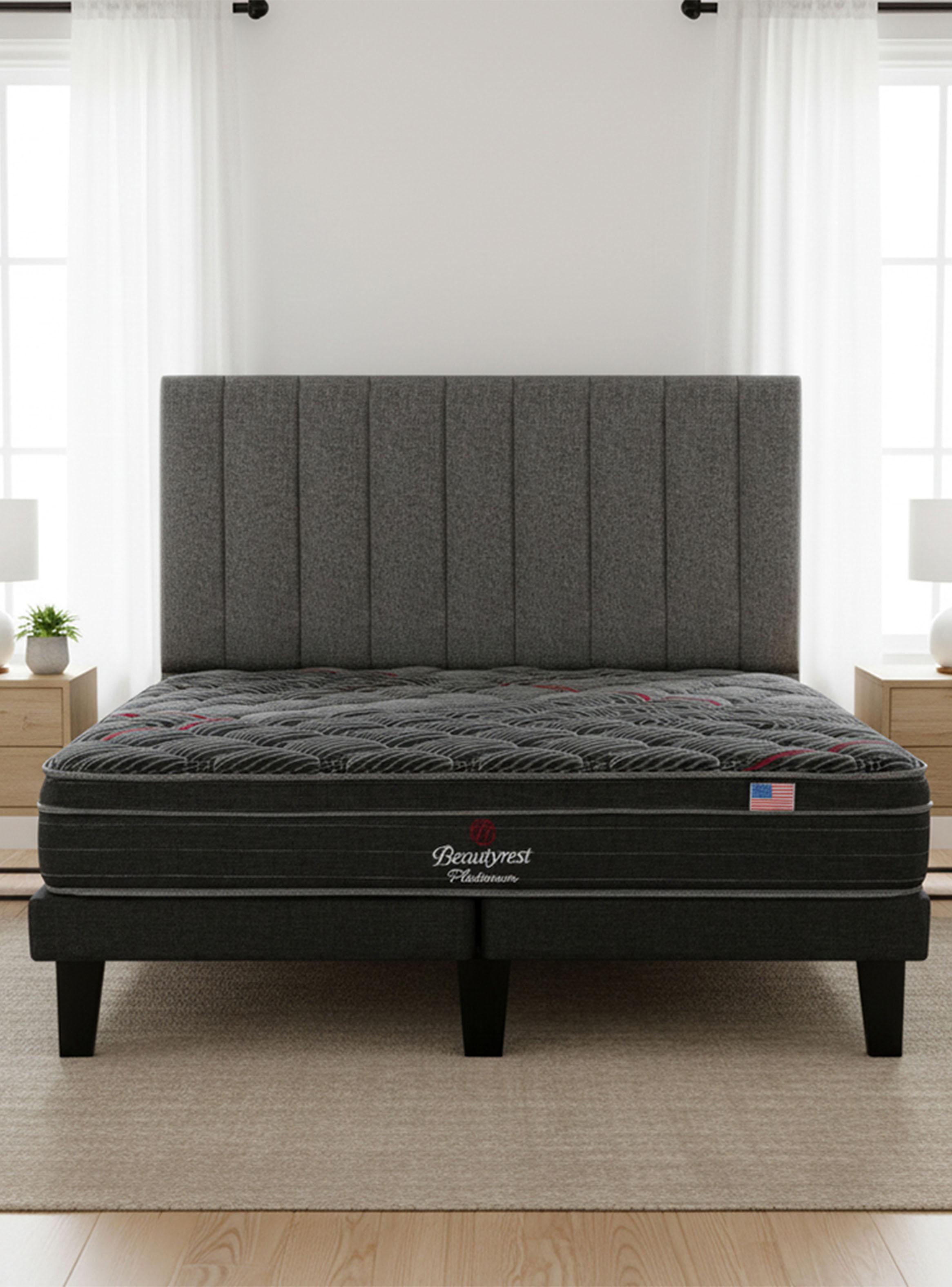 Cama Europea Platinum King + Respaldo TIB GR-6