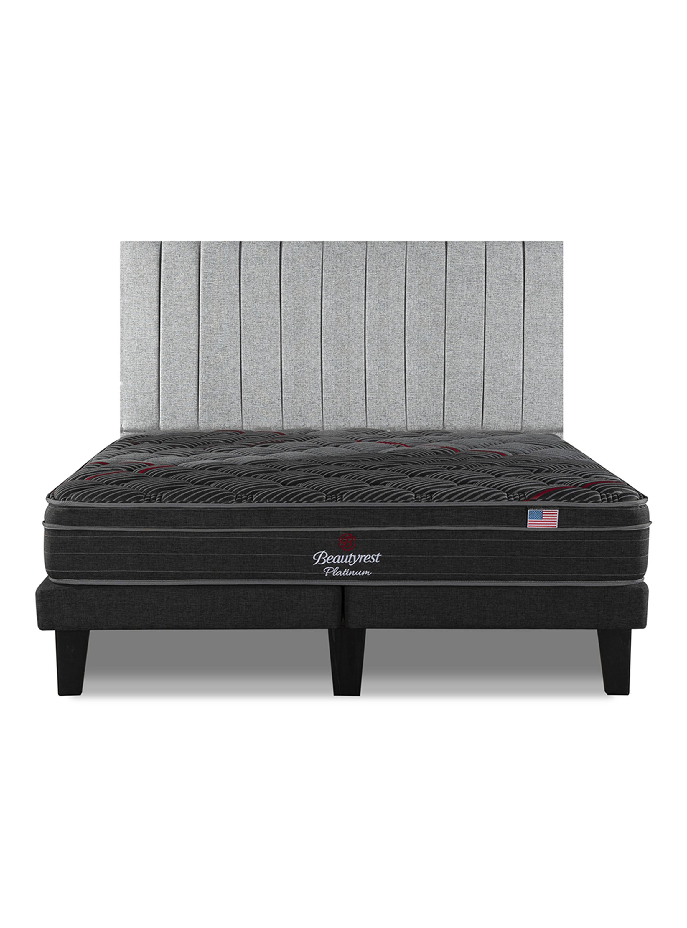 Cama Europea Platinum King + Respaldo TIB PL-2