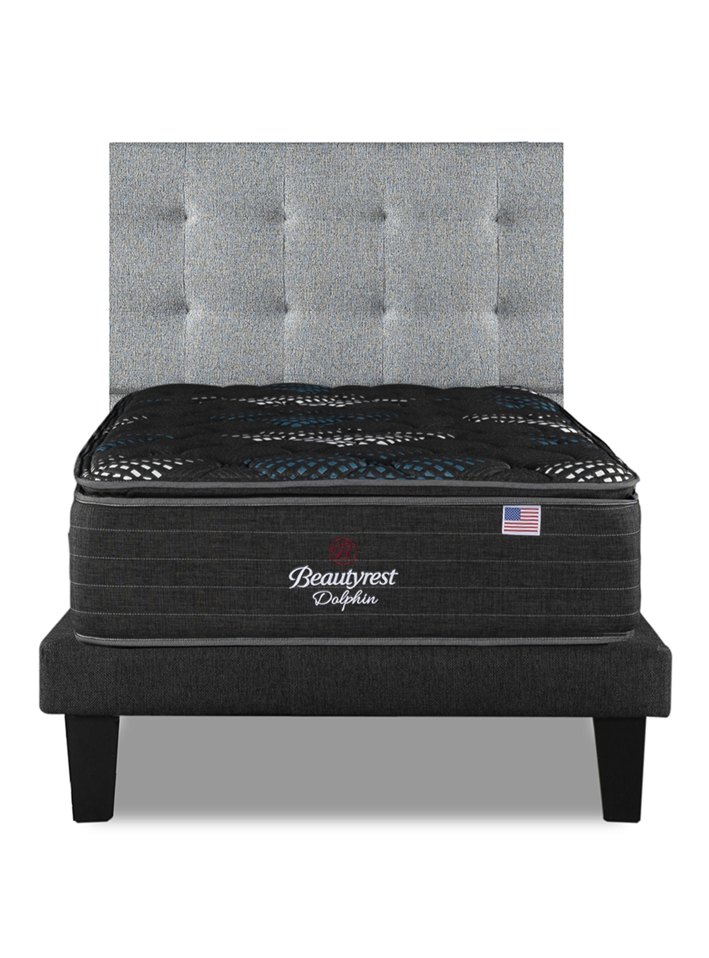 Cama Europea Dolphin 1.5 Plazas + Respaldo TIB GR-2