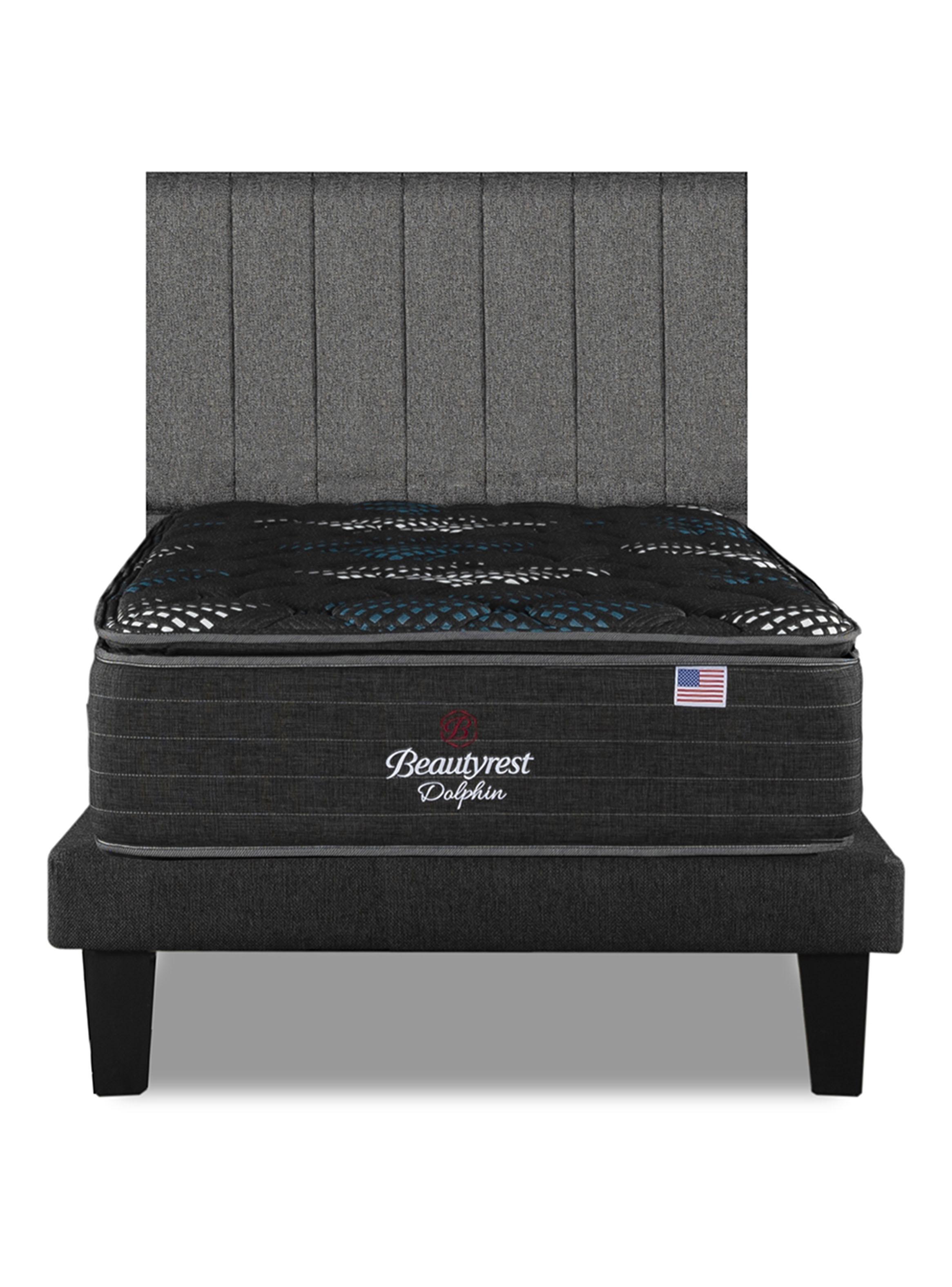 Cama Europea Dolphin 1.5 Plazas + Respaldo TIB PL-2