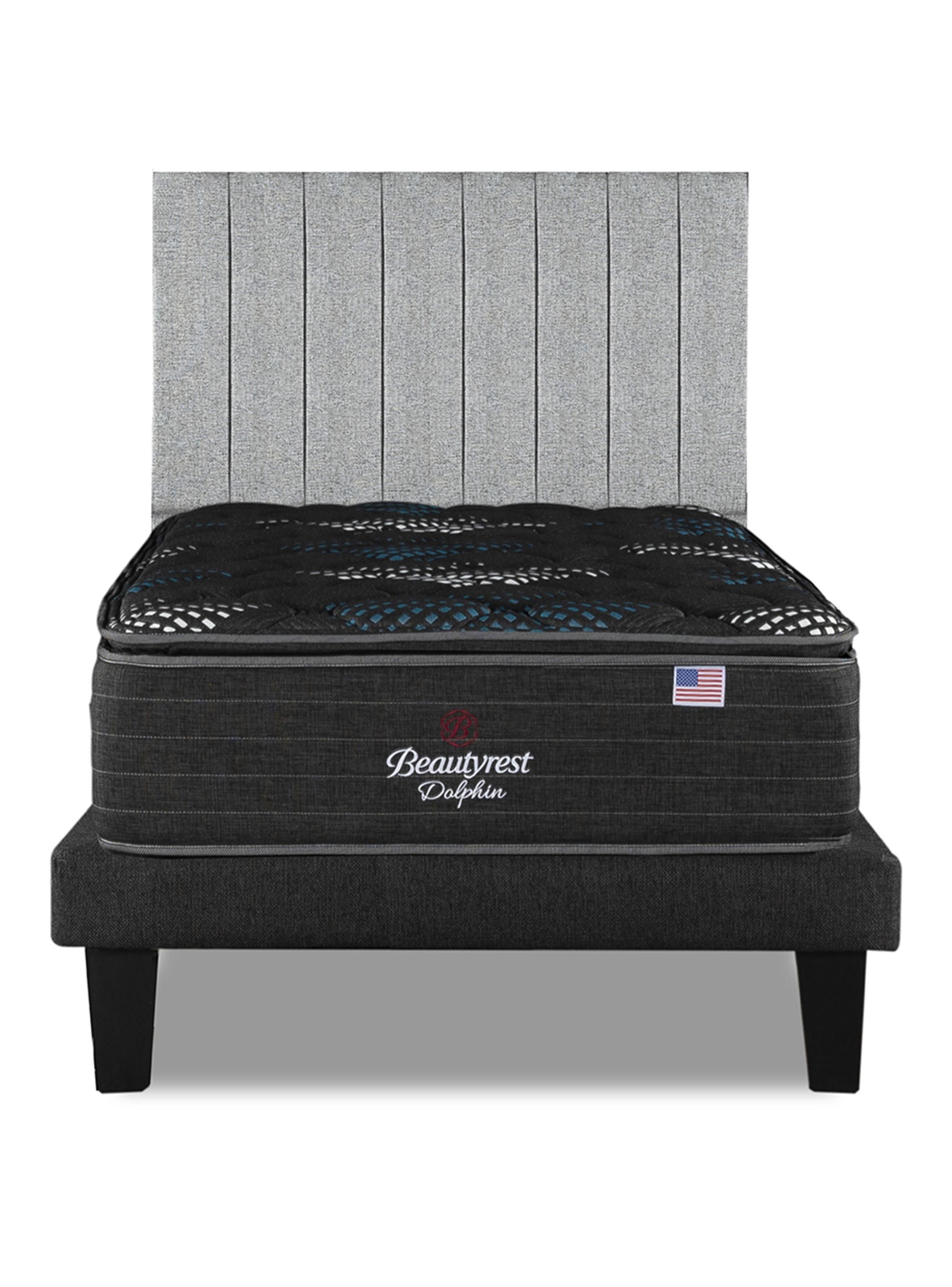 Cama Europea Dolphin 2 Plazas + Respaldo  TIGN GR-2