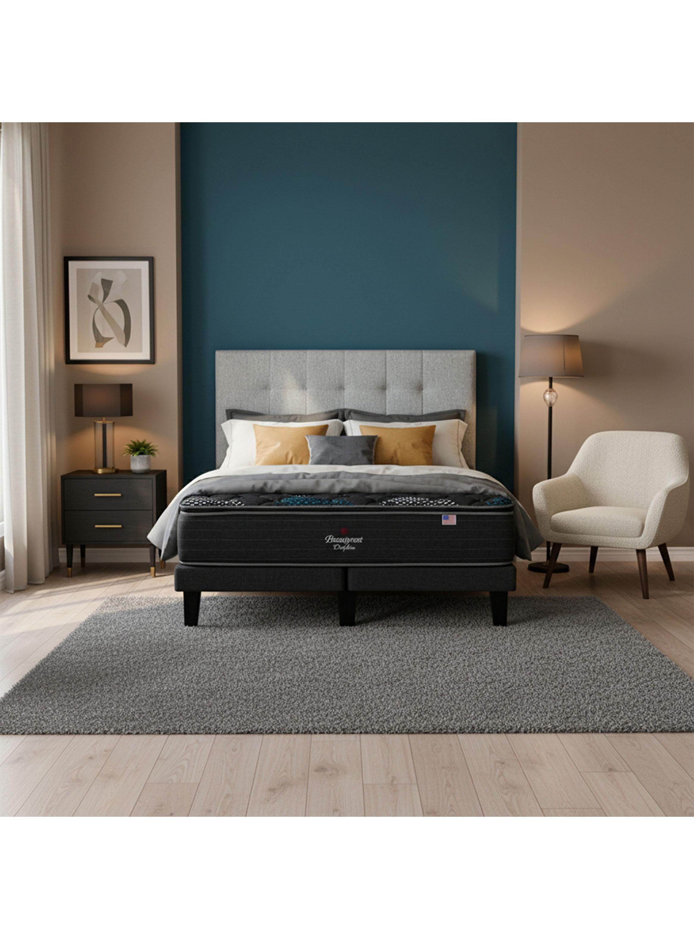 Cama Europea Dolphin 2 Plazas + Respaldo-5