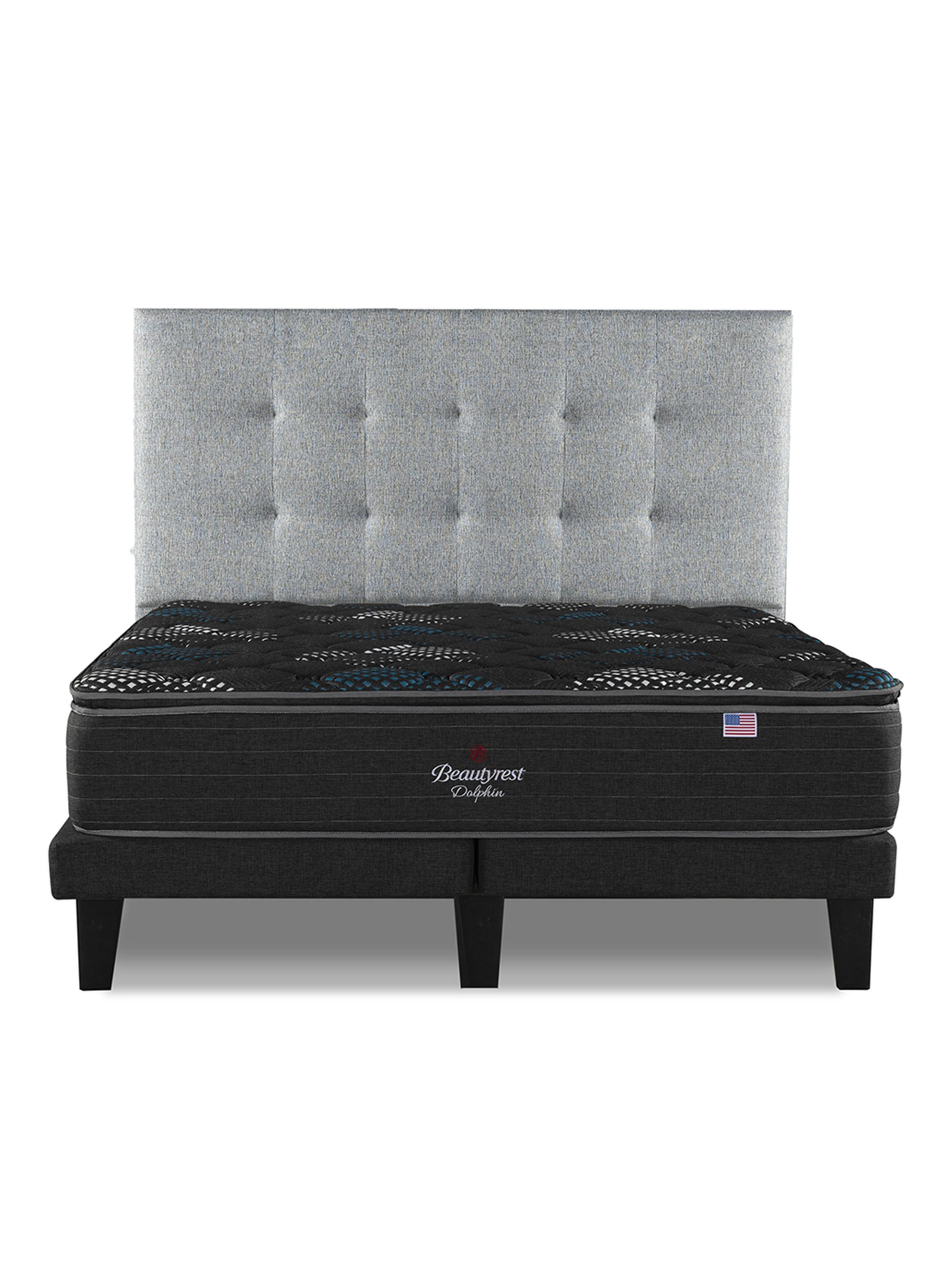 Cama Europea Dolphin 2 Plazas + Respaldo-2