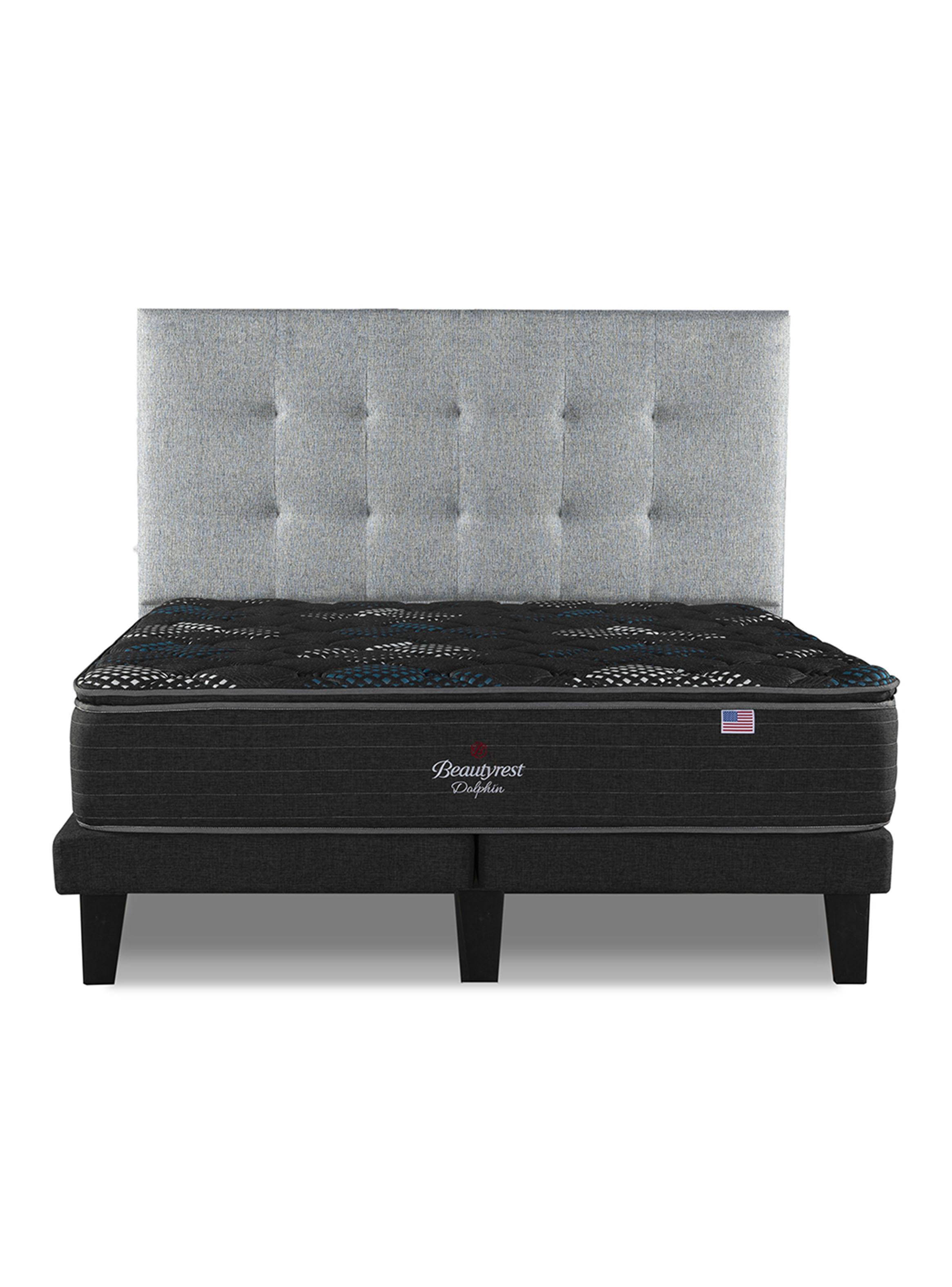 Cama Europea Dolphin King + Respaldo-2