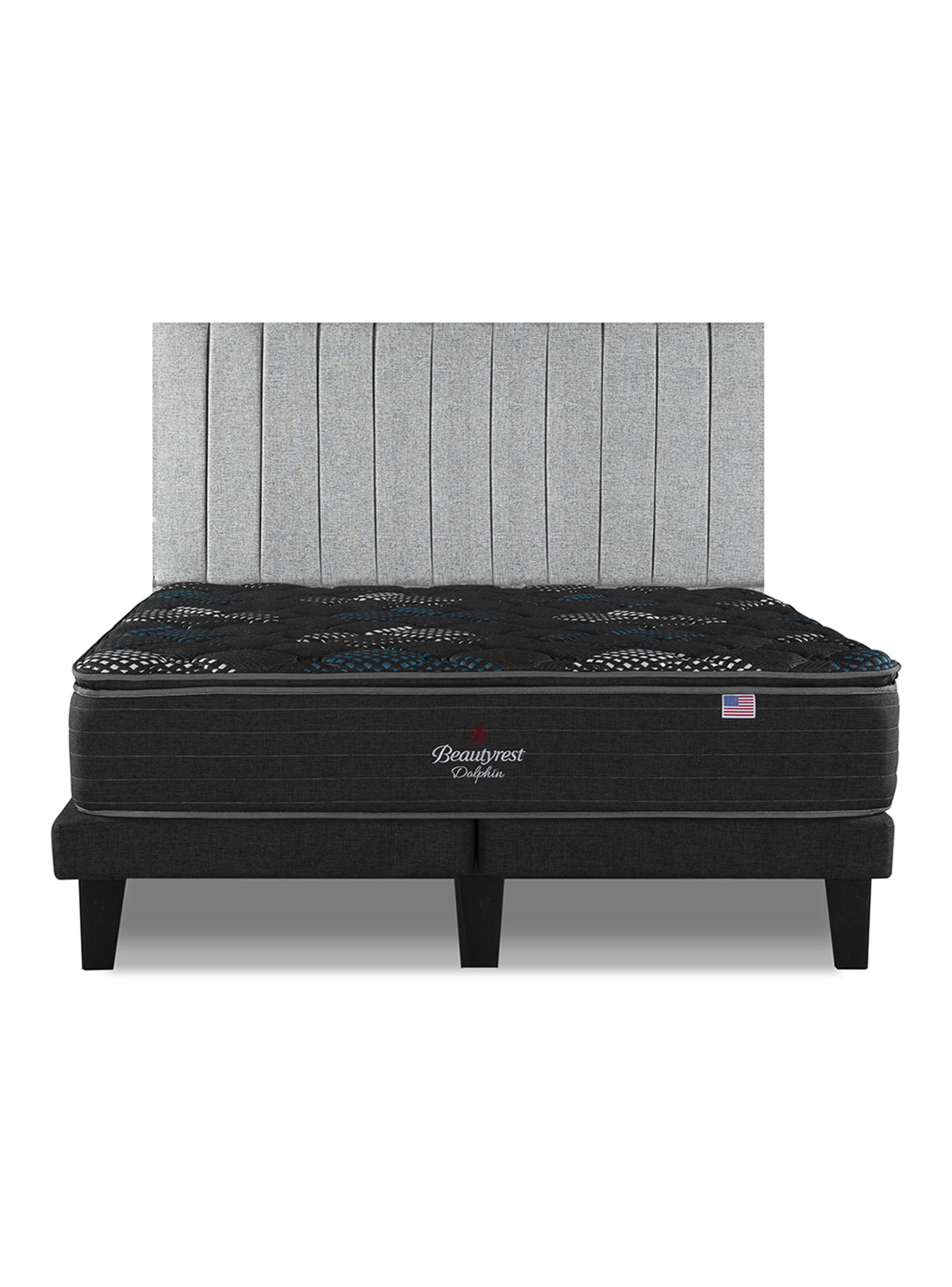 Cama Europea Dolphin King + Respaldo TIB PL-2