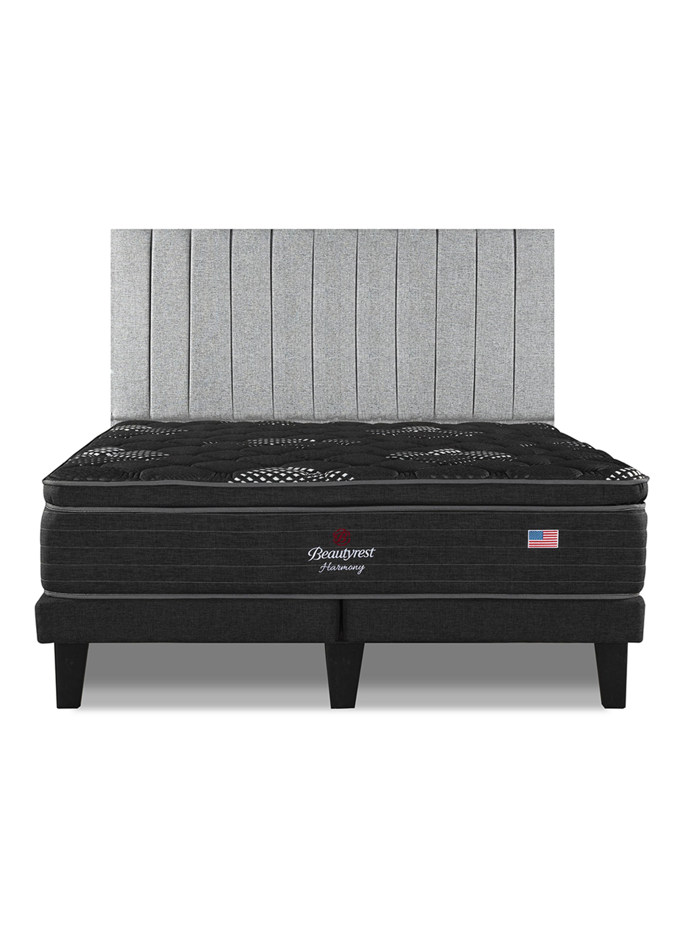 Cama Europea Harmony 2 Plazas + Respaldo TIB PL-2