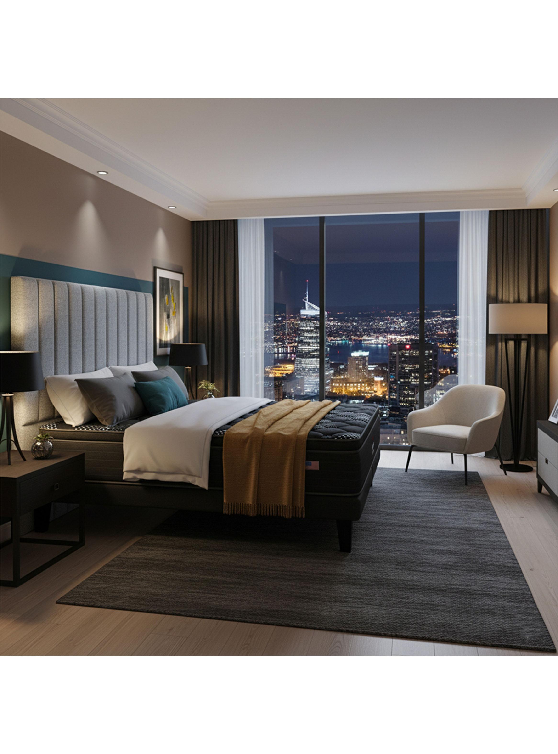 Cama Europea Harmony 2 Plazas + Respaldo TIB PL-5