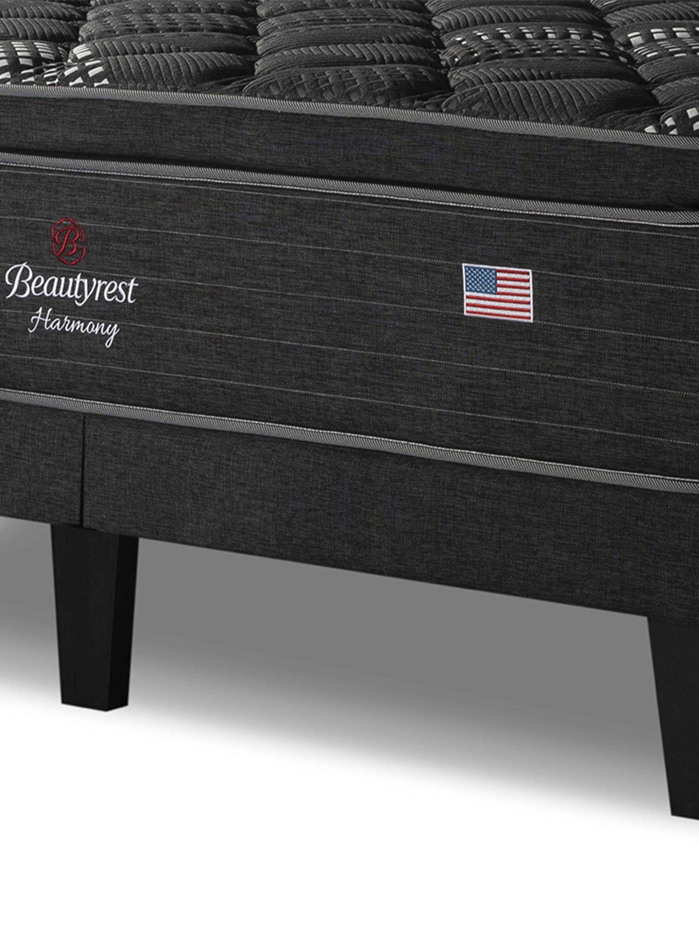 Cama Europea Harmony King + Respaldo-3