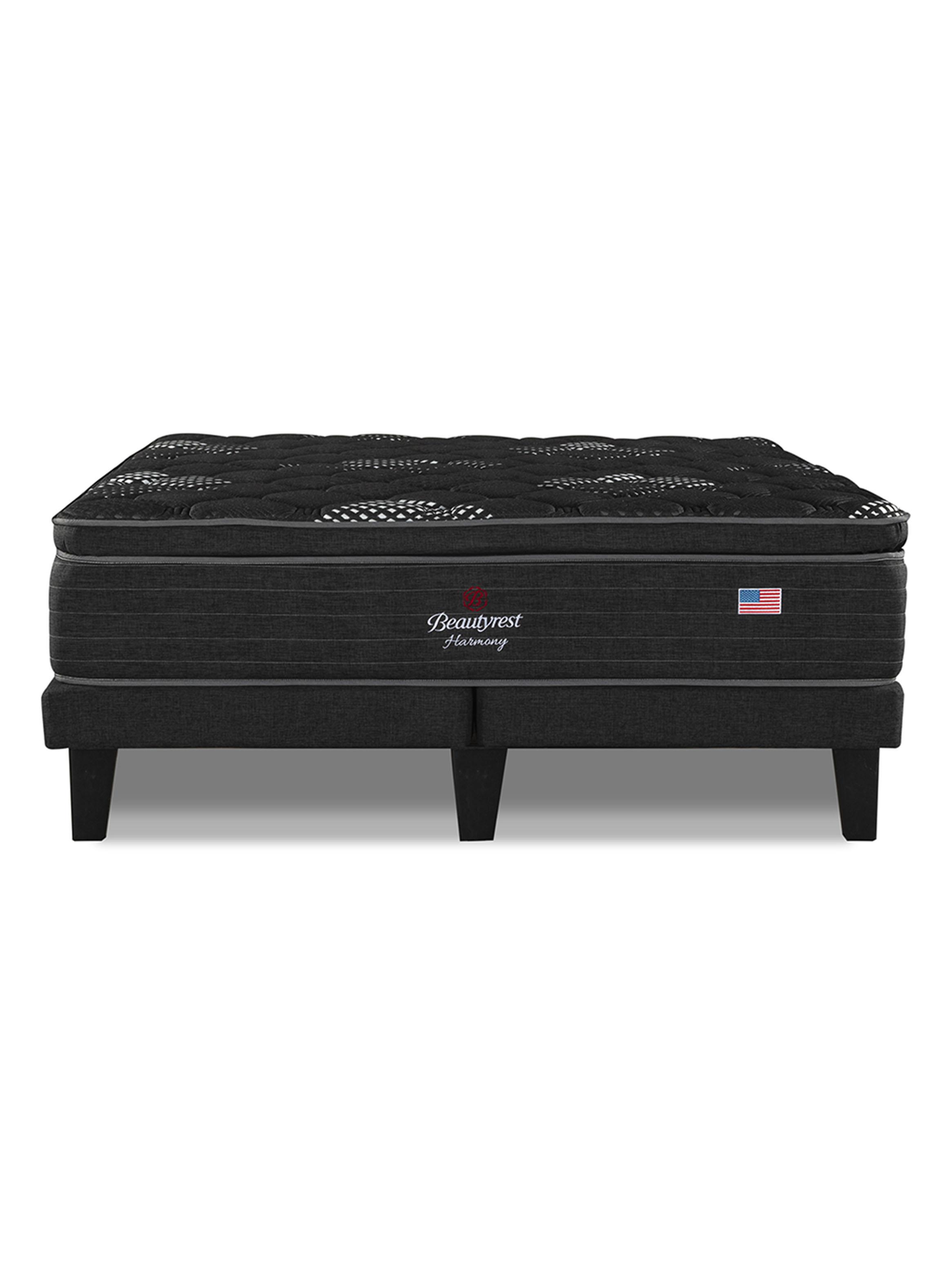 Cama Europea Harmony King Base Dividida y Respaldo-2