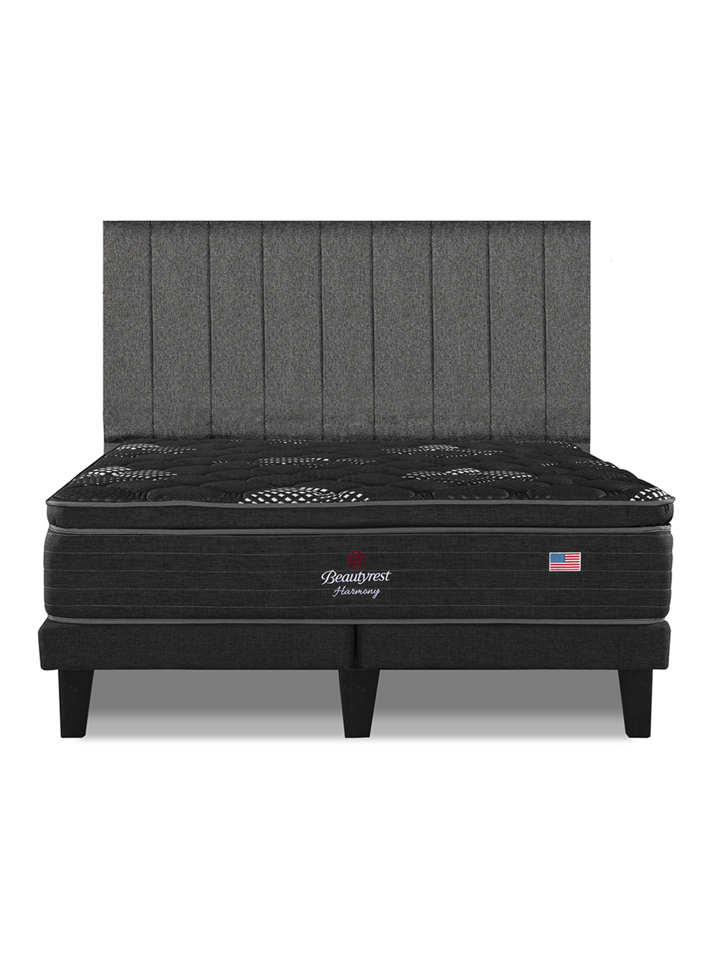 Cama Europea Harmony King Base Dividida y Respaldo-2