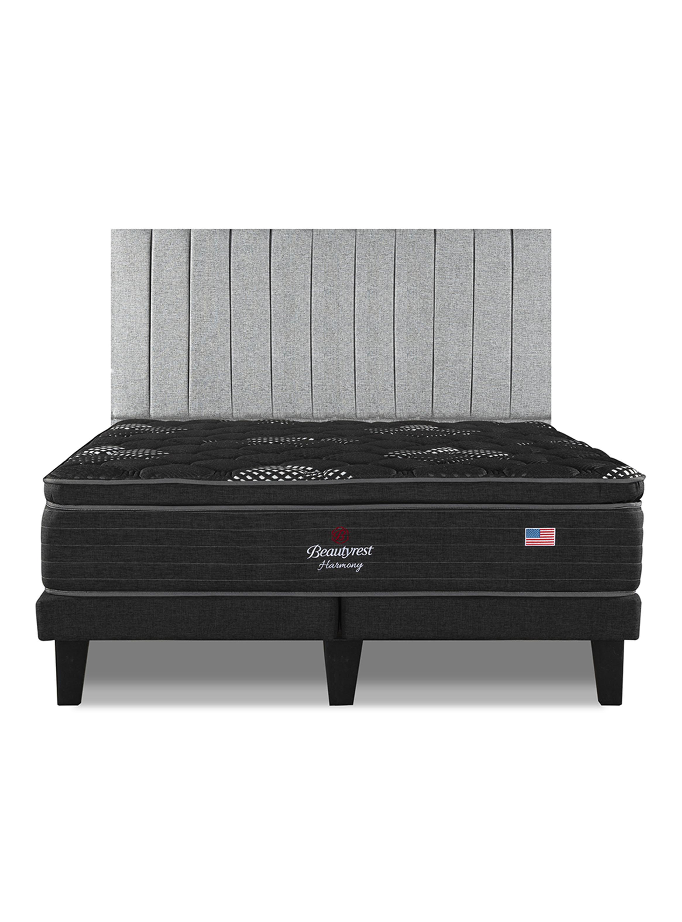 Cama Europea Harmony King Base Dividida con Respaldo TIB PLT-2