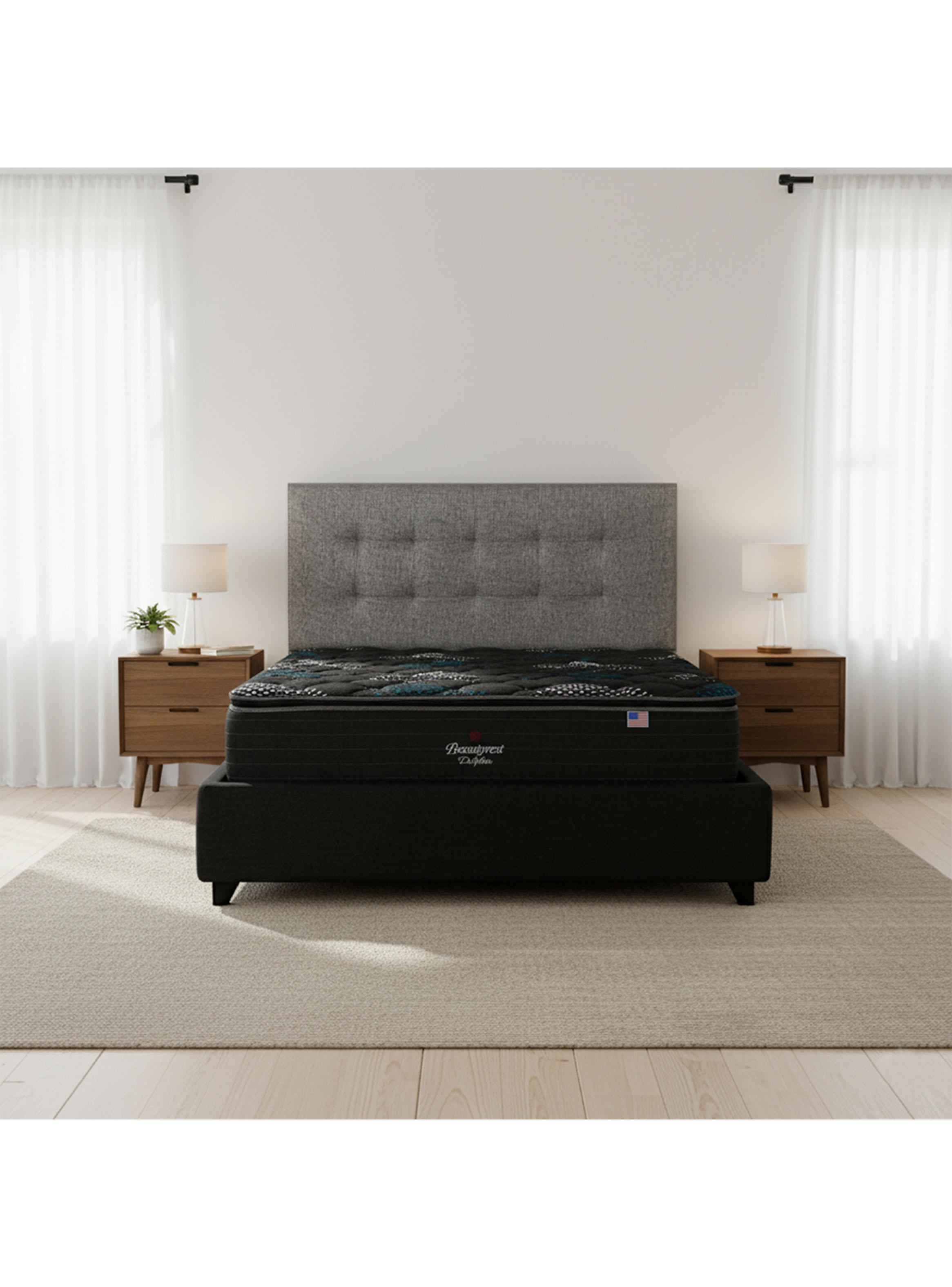 Cama Europea Dolphin 2 Plazas Base Dividida + Respaldo-5