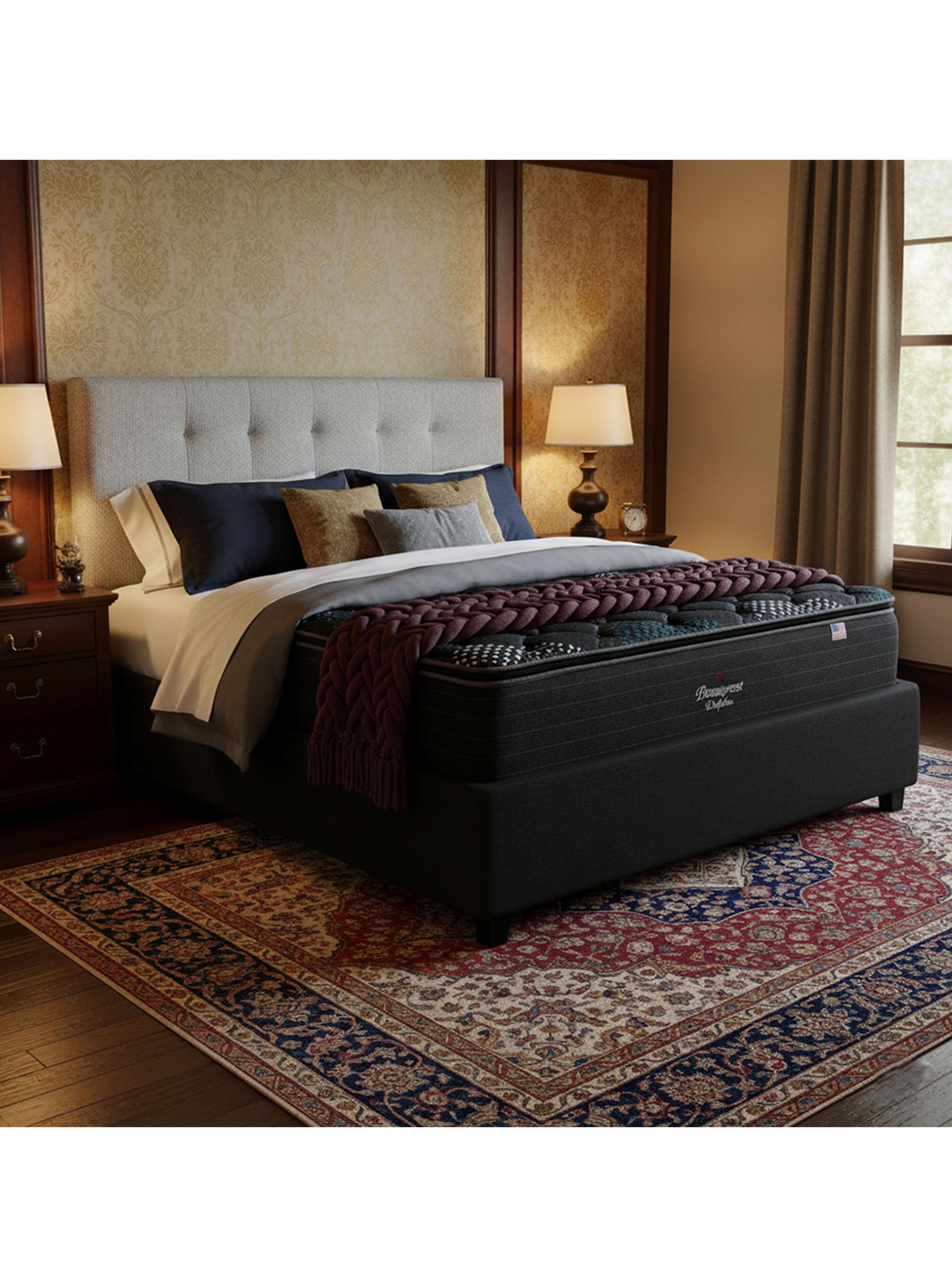 Cama Europea Dolphin 2 Plazas Base Dividida + Respaldo TIG P-5