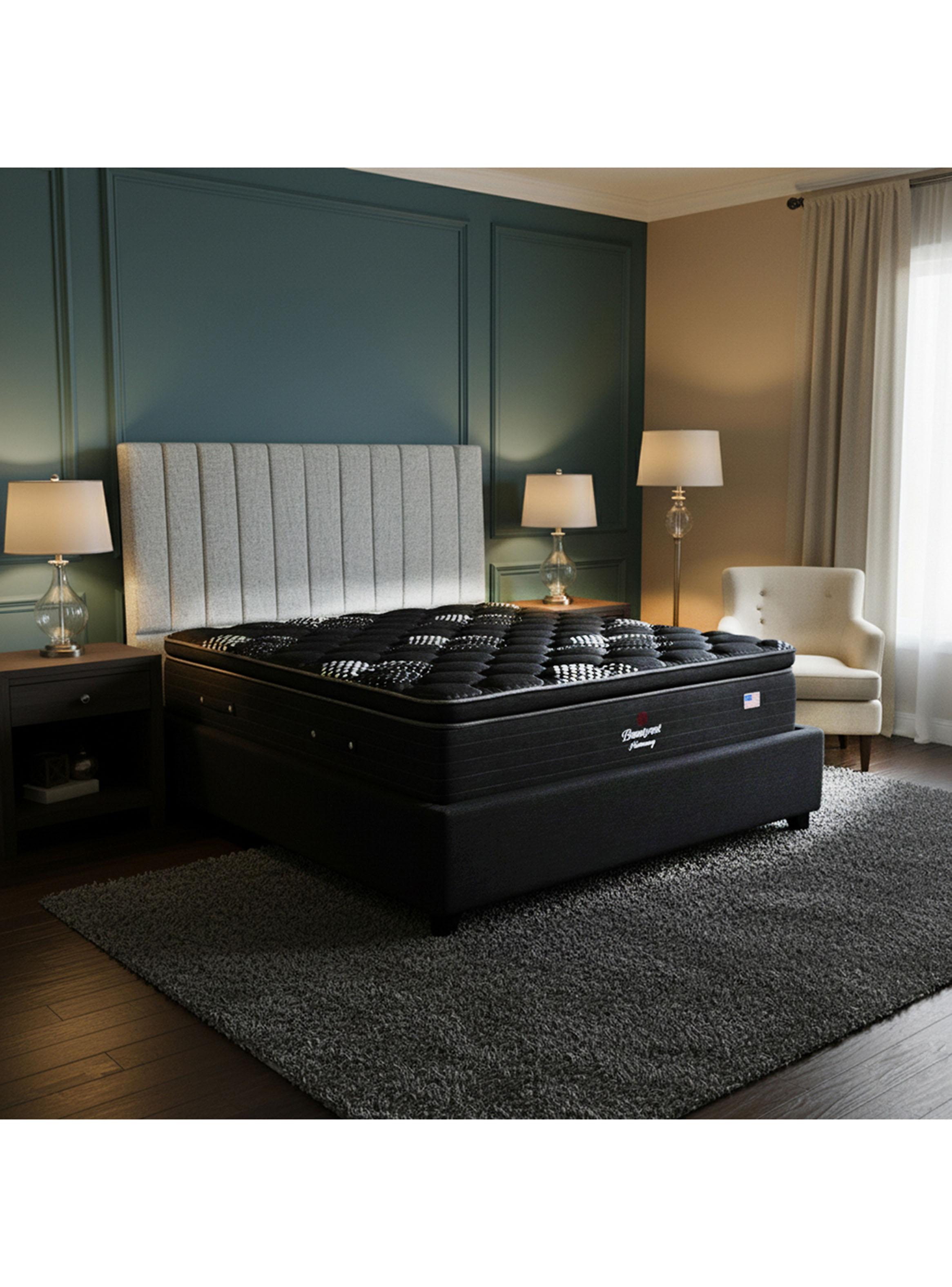 Cama Europea Dolphin King Base Dividida con Respaldo TIB PL-5