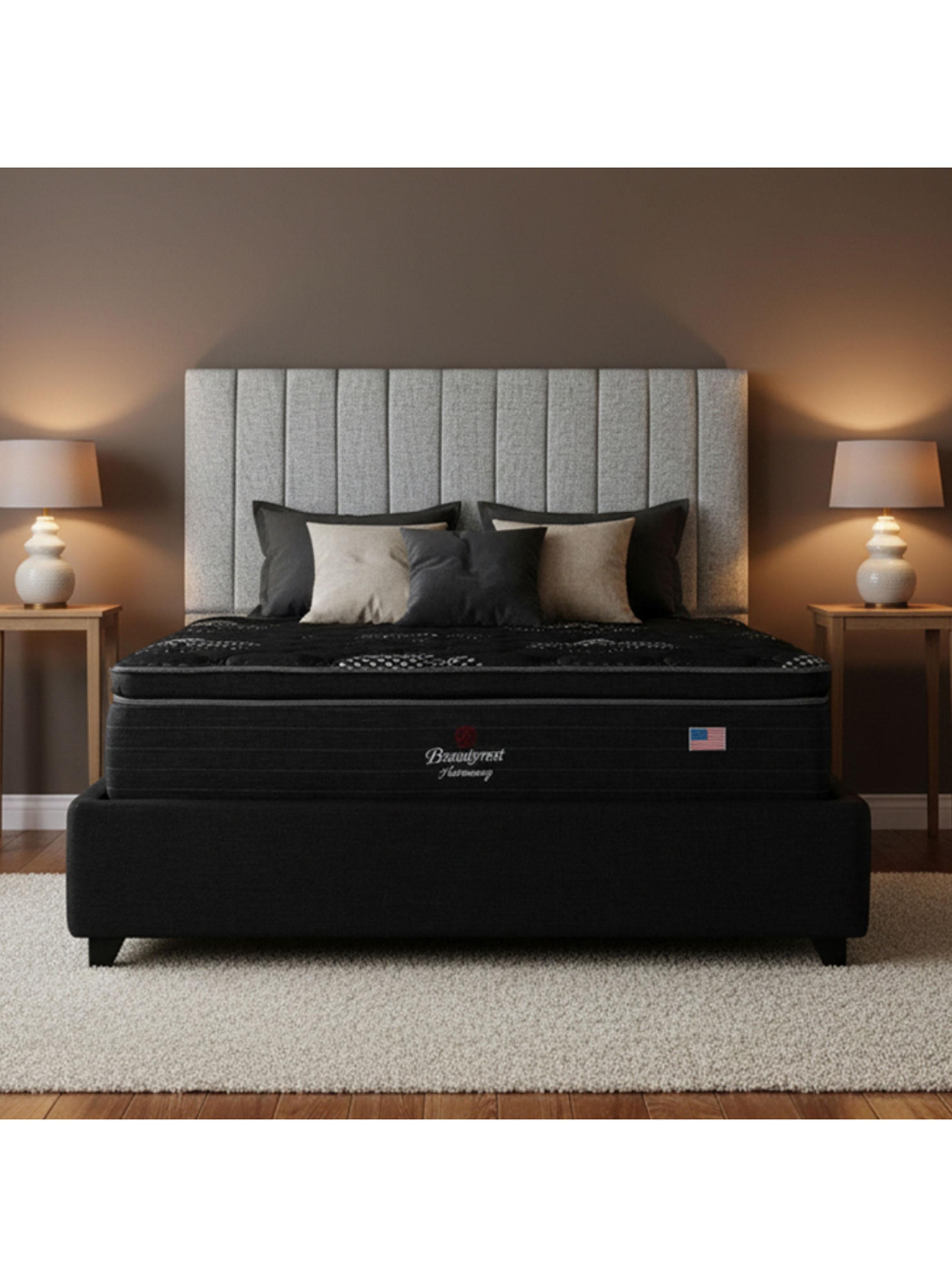 Cama Europea Harmony 2 Plazas Base Dividida + Respaldo TIB P-5