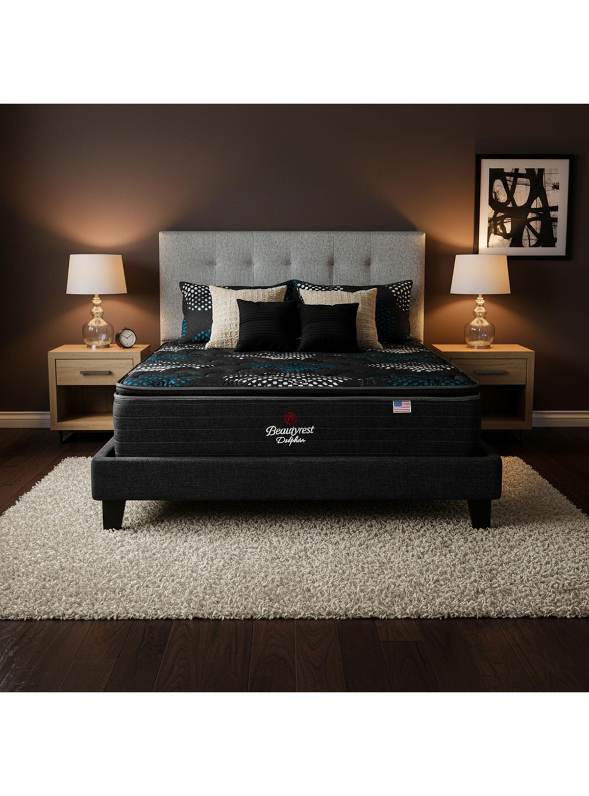 Cama Europea Dolphin 2 Plazas Base Dividida y Respaldo-5