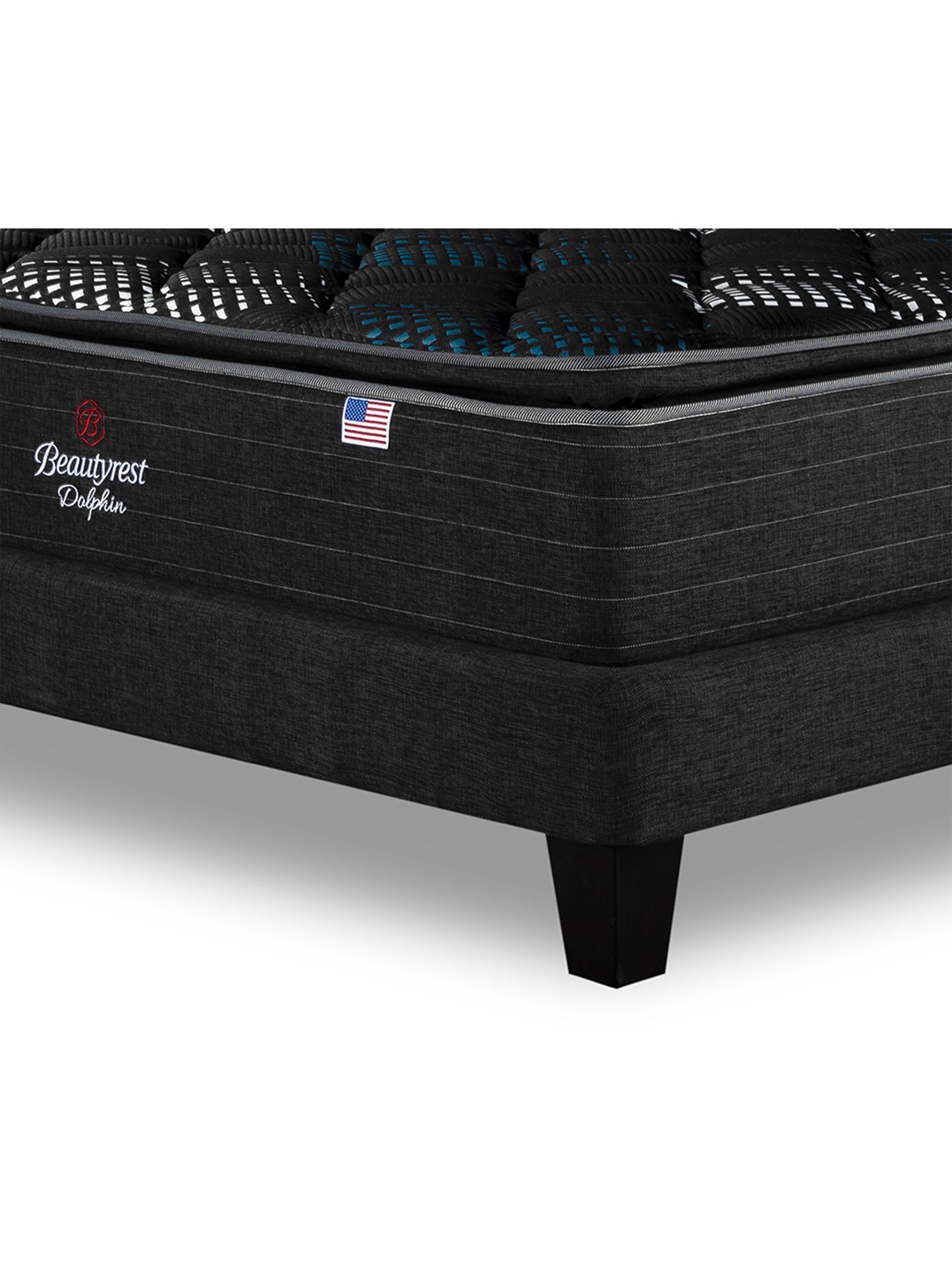 Cama Europea Dolphin King Base Dividida + Respaldo TIP PL-4