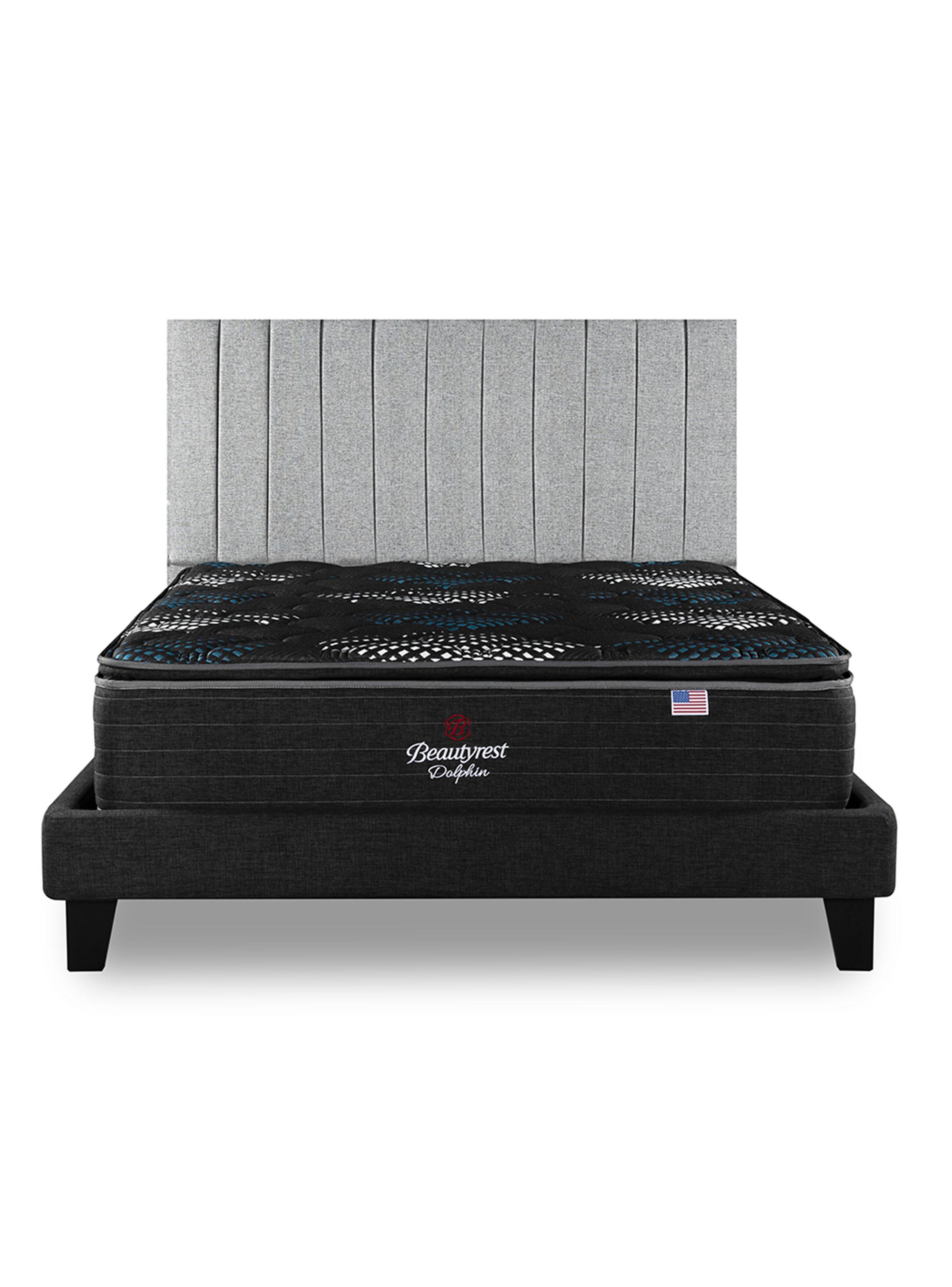 Cama Europea Dolphin King Base Dividida + Respaldo TIP PL-2