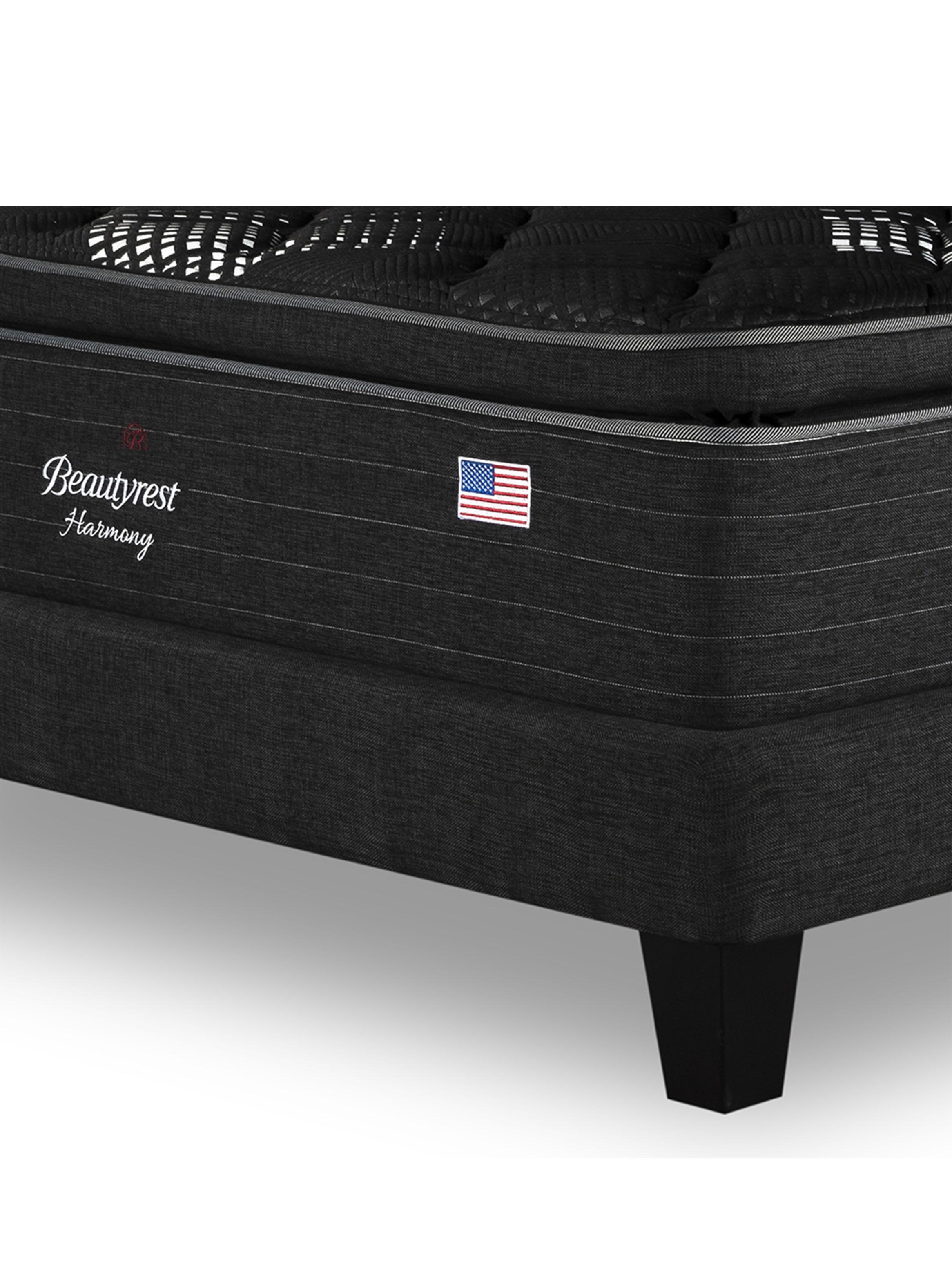 Cama Europea Harmony 2 Plazas Base Dividida + Respaldo TIG G-3