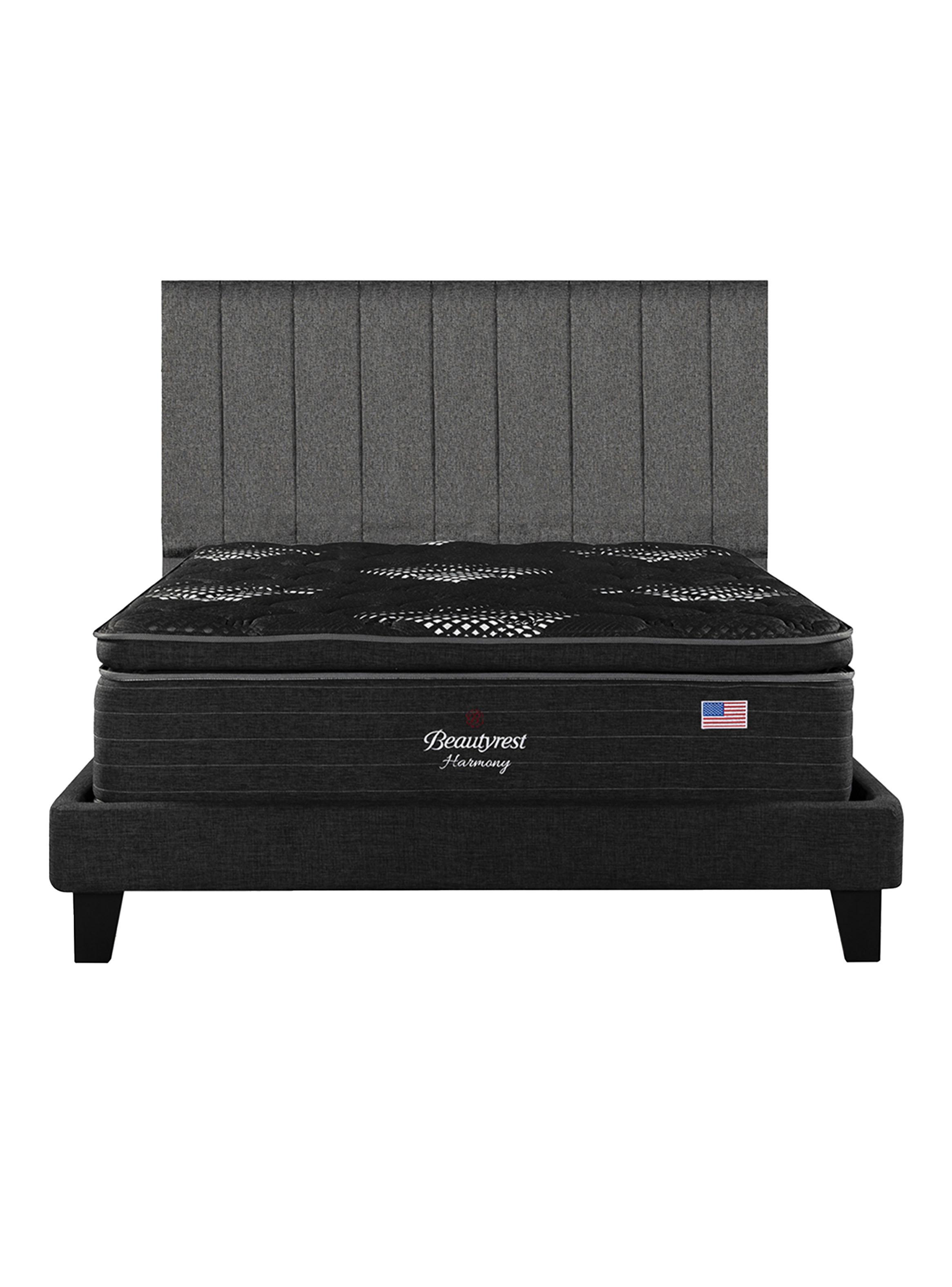 Cama Europea Harmony 2 Plazas Base Dividida + Respaldo TIB G-2