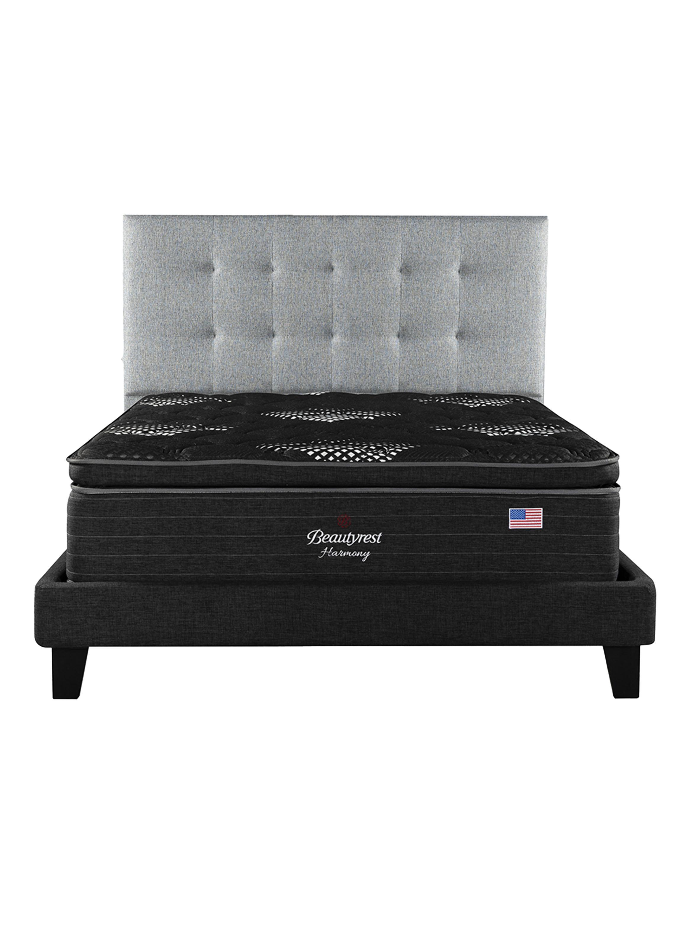 Cama Europea Harmony King Base Dividida y Respaldo TIG PL-2