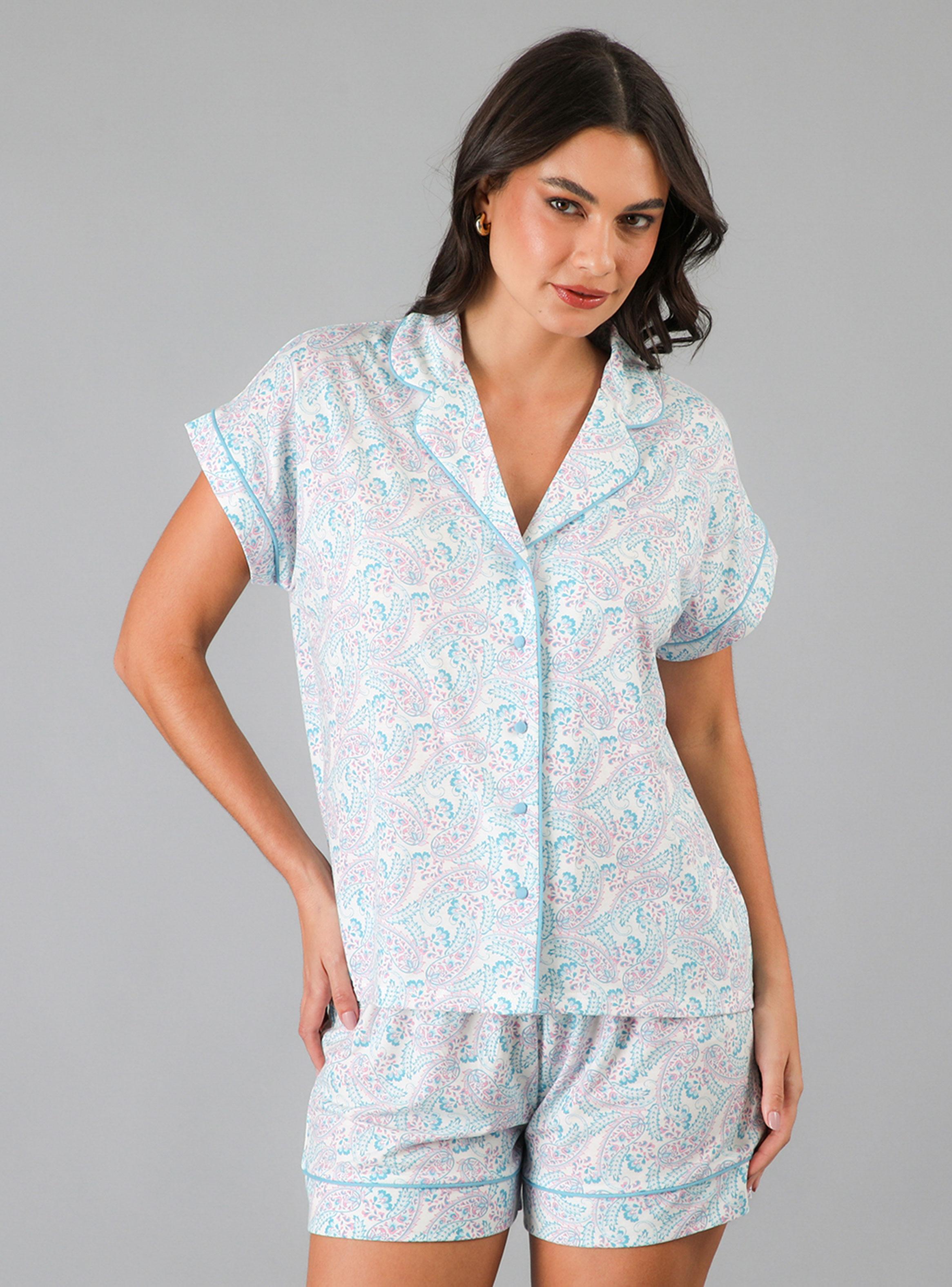 Pijama Top Camisero Short Caja-2