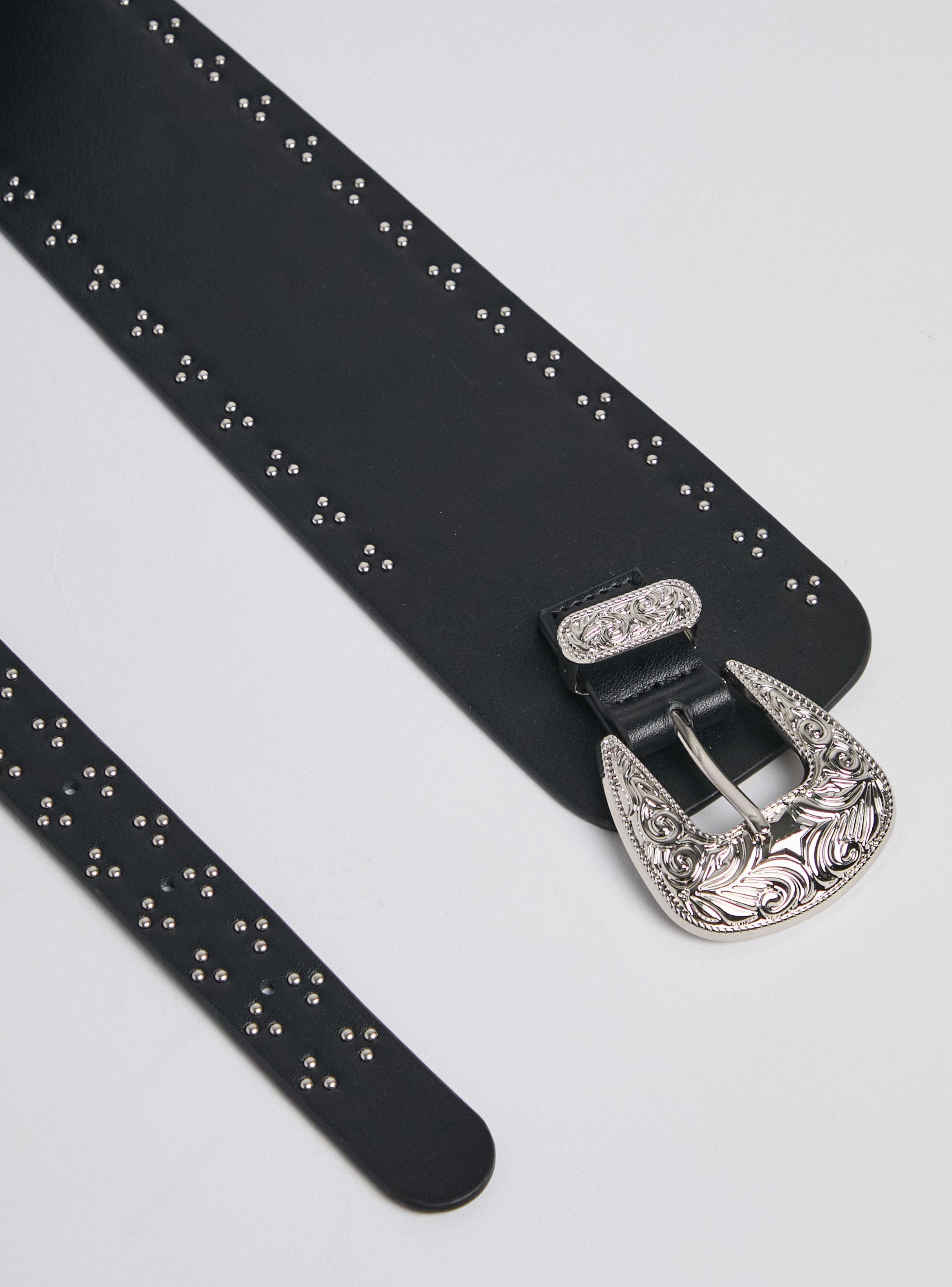 Cinturón Ancho Hebilla Western-4