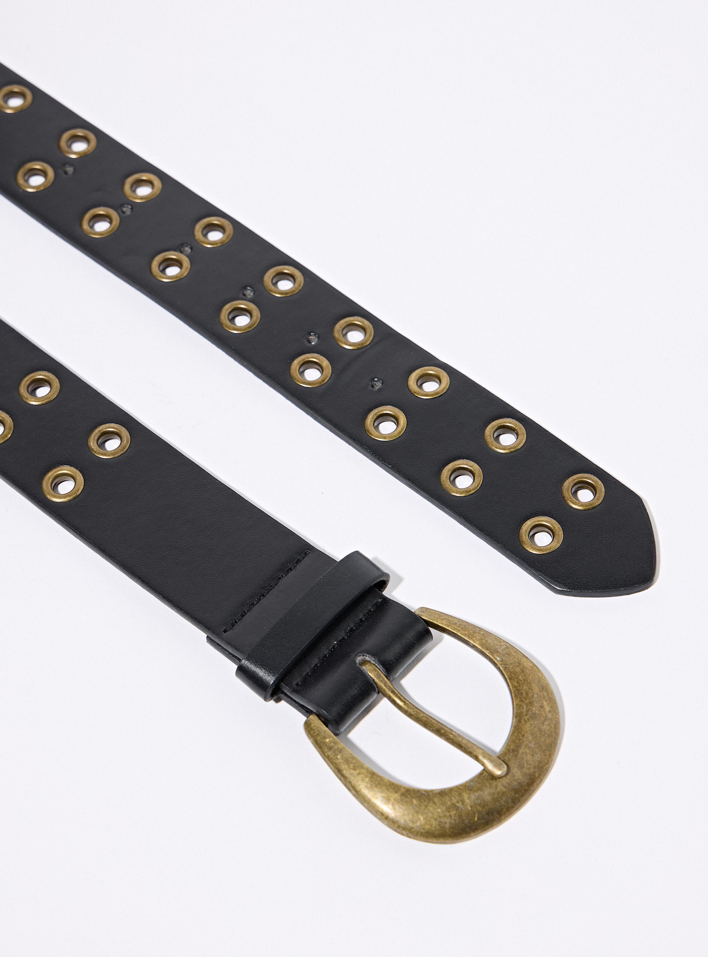 Cinturón Ancho con Ojetillos Envejecidos-3