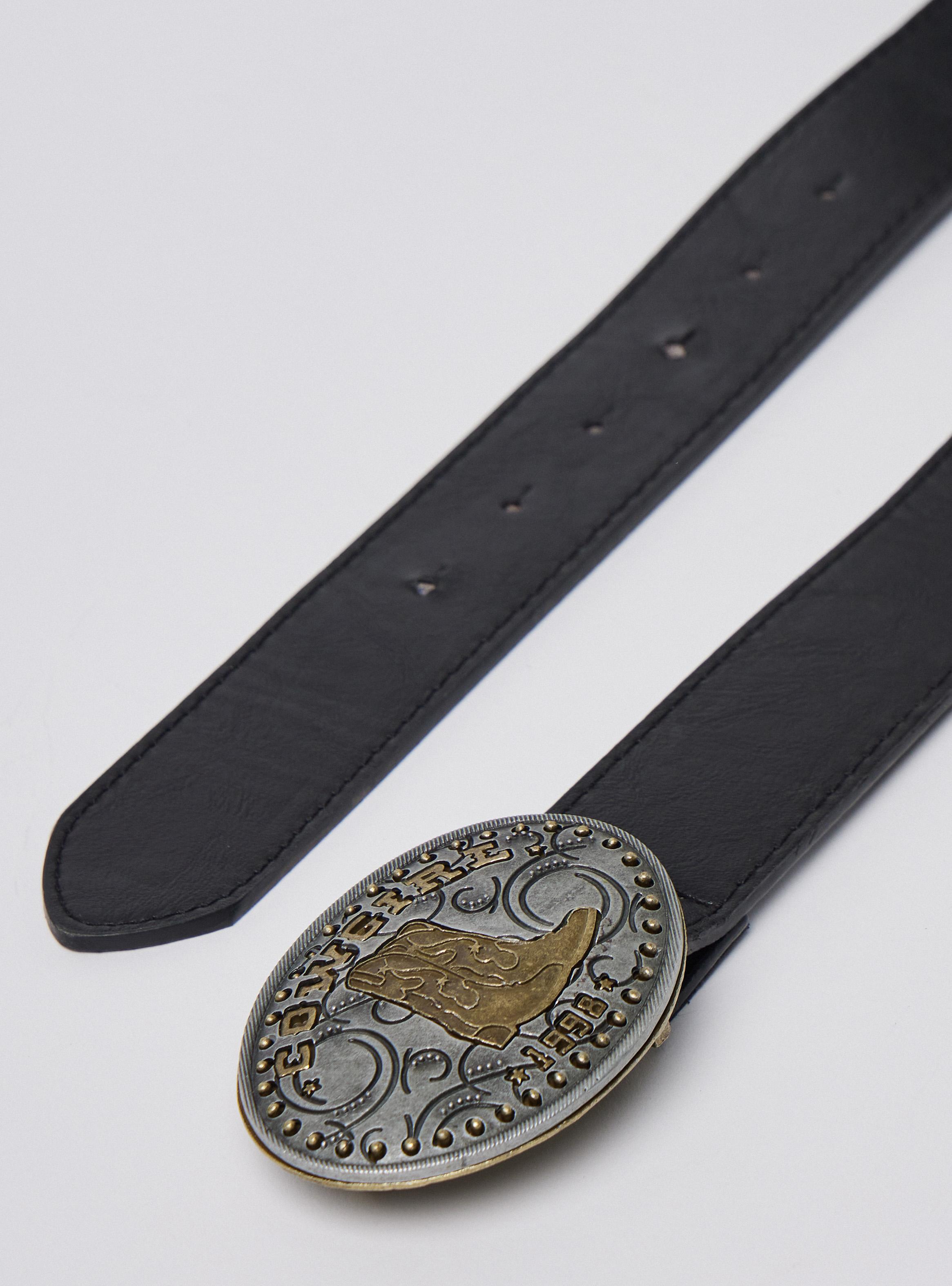 Cinturón Hebilla Tipo Western Bota-3