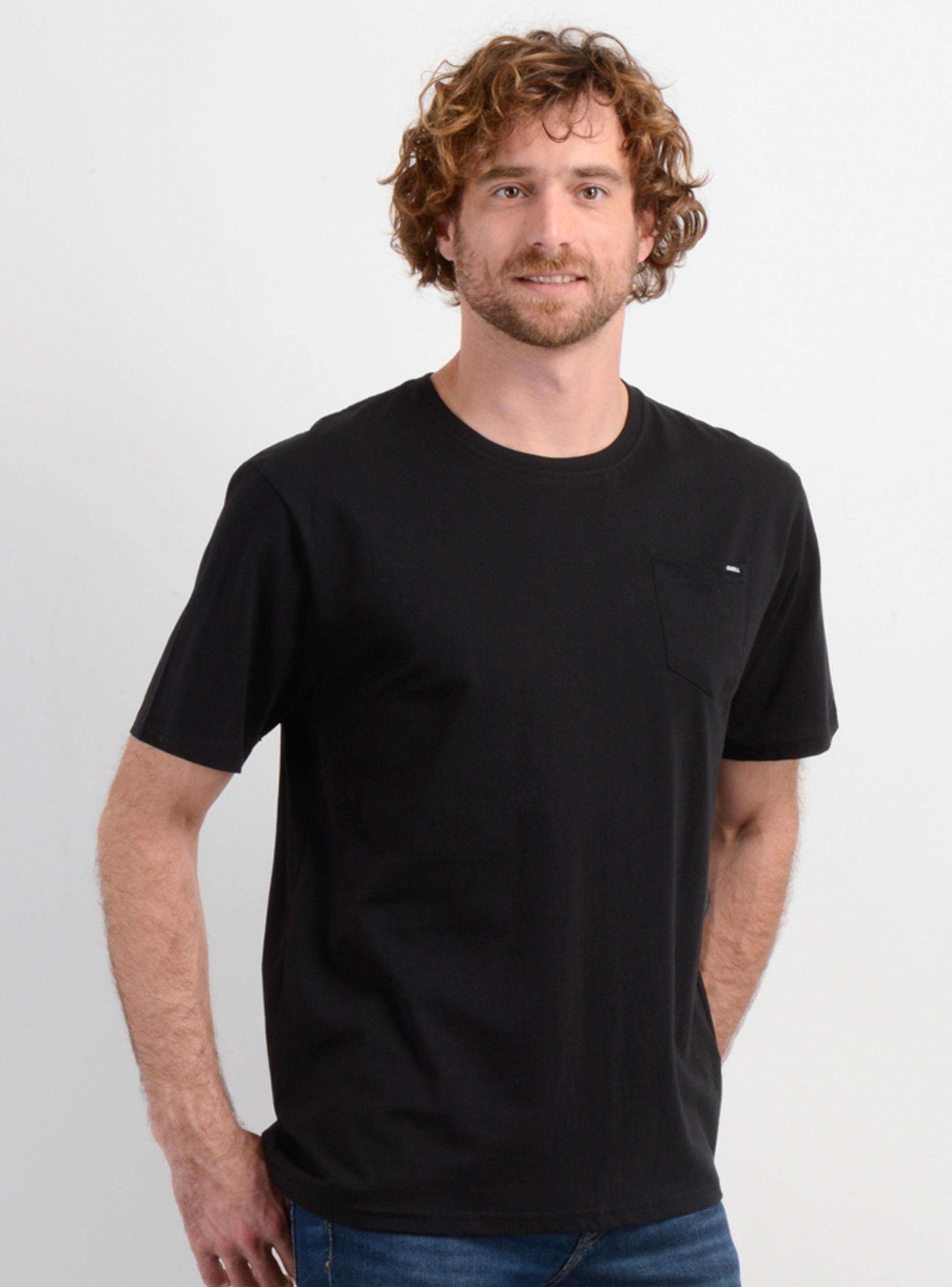 Polera Manga Corta Bolsillo Lisa-2