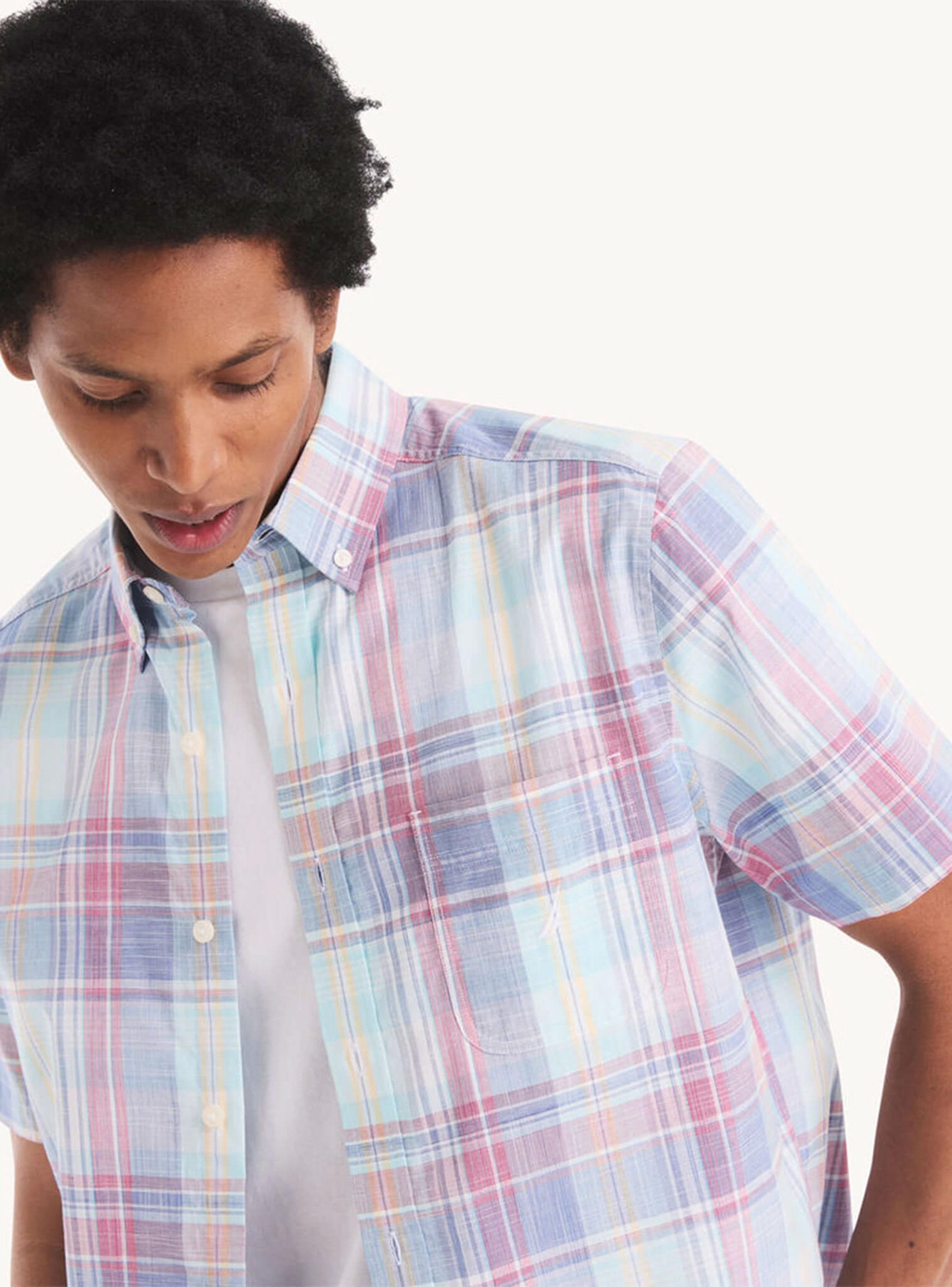 Camisa Print Cuadros Casual-2