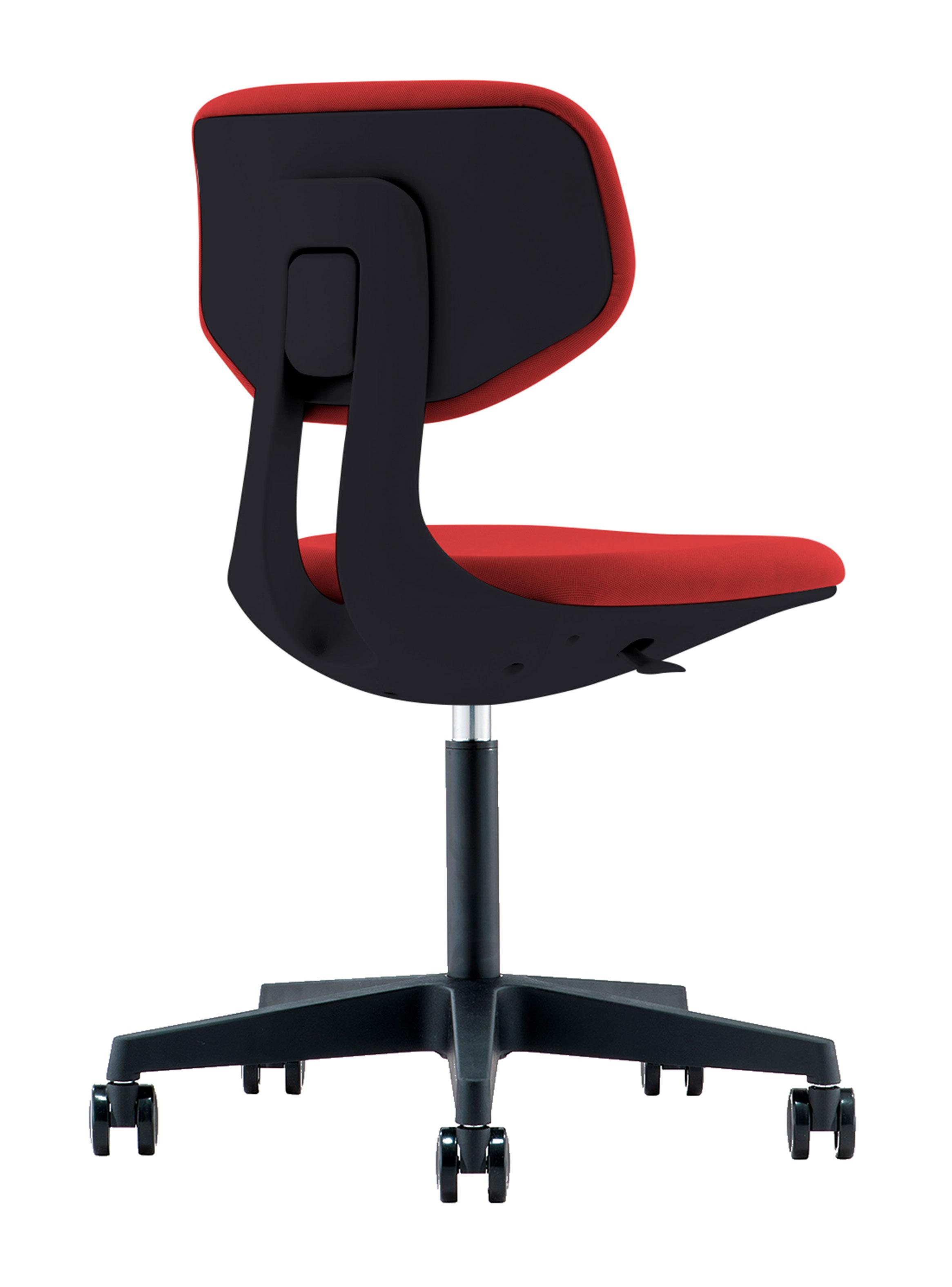 Silla de Escritorio Boomer Rojo Negro-2