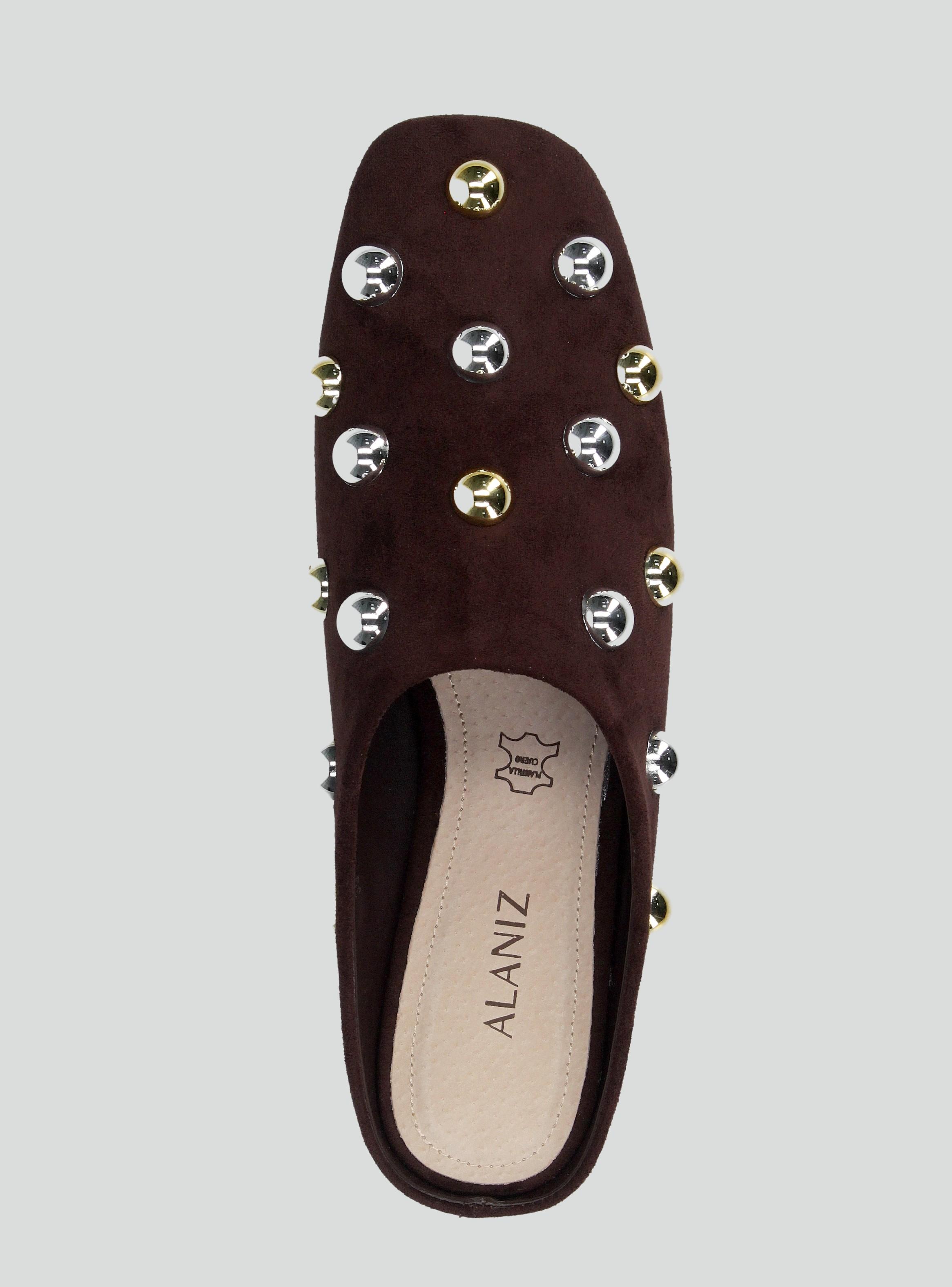 Ballerina Destalonada con Tachas Mujer-2