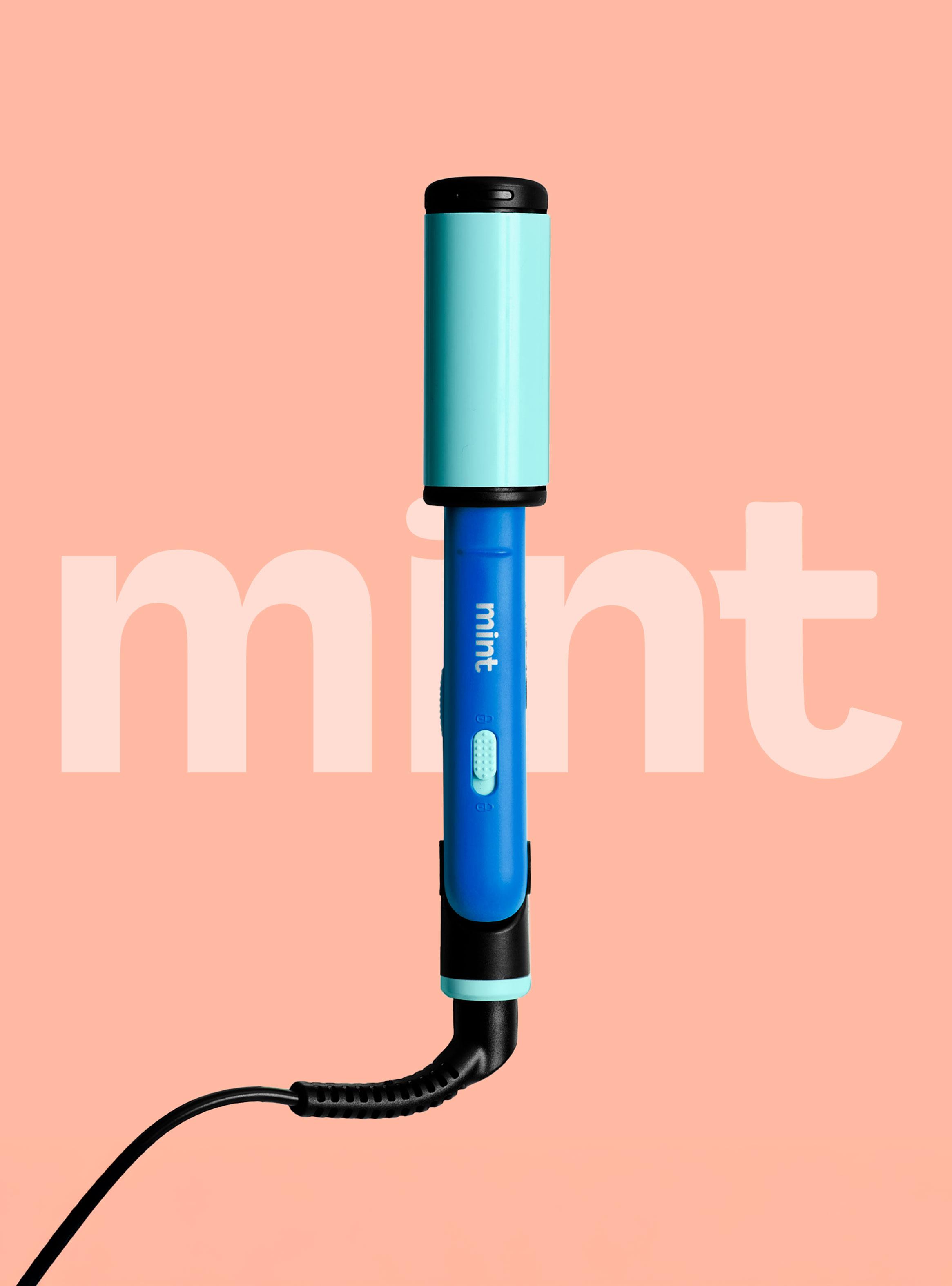 Mini Alisador de Pelo 2 en 1 MHR-012 Celeste-6