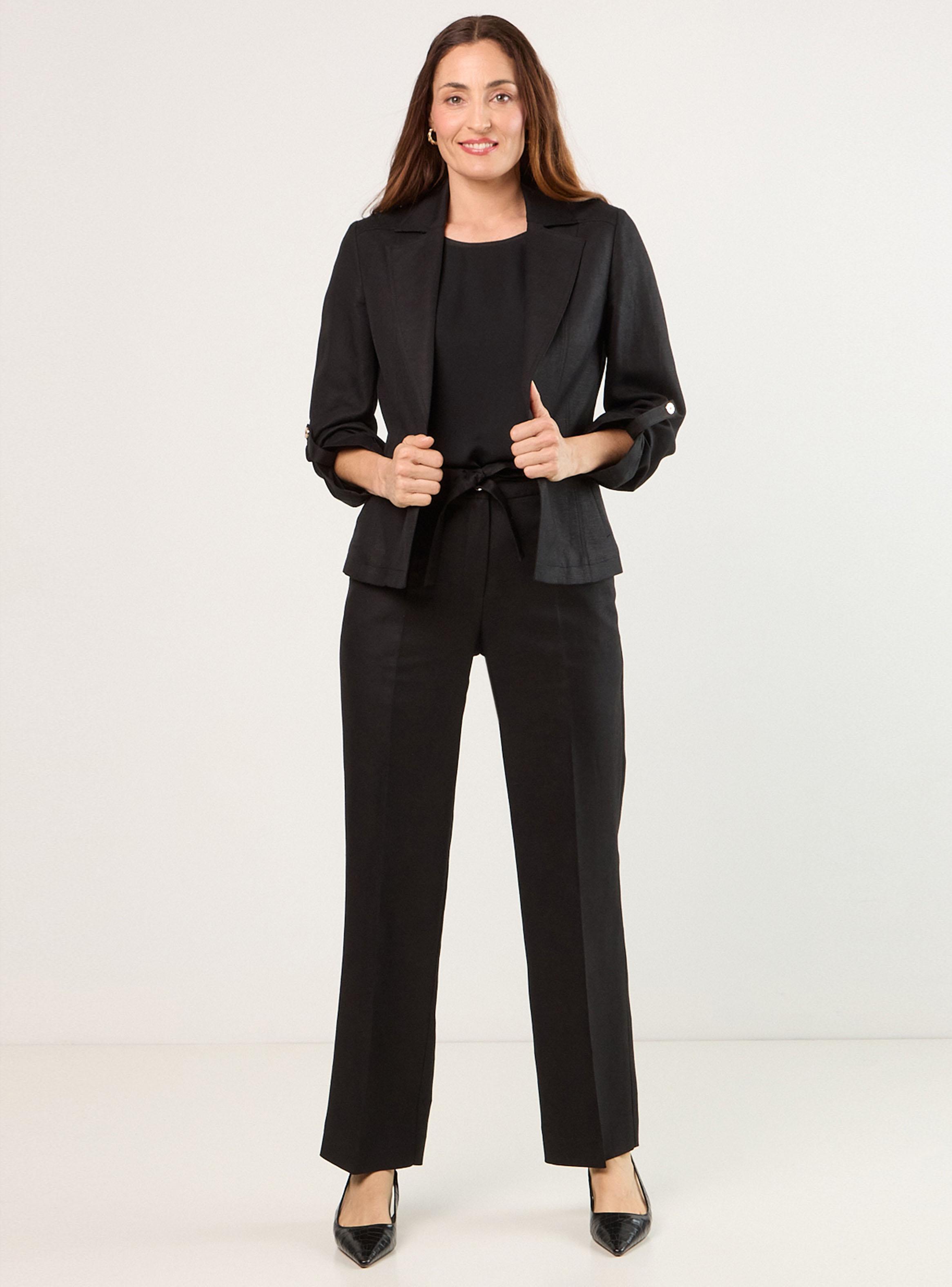 Chaqueta de Lino con Solapa-4