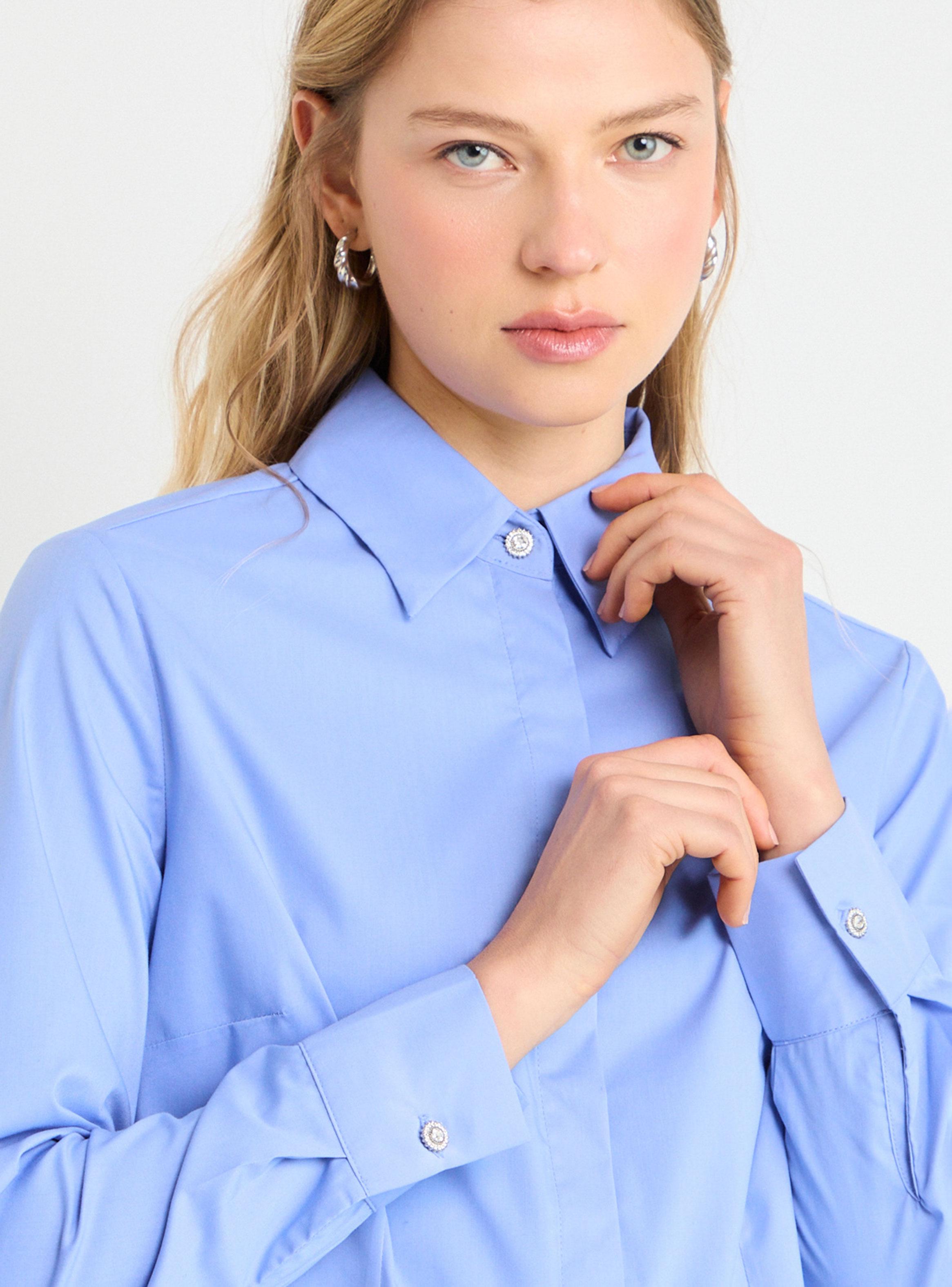 Blusa Corte Básico Manga Larga-3