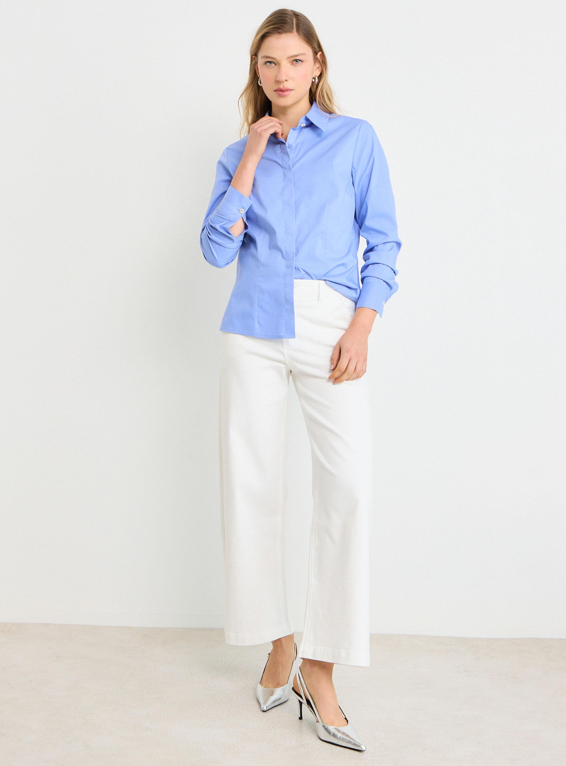 Blusa Corte Básico Manga Larga-4