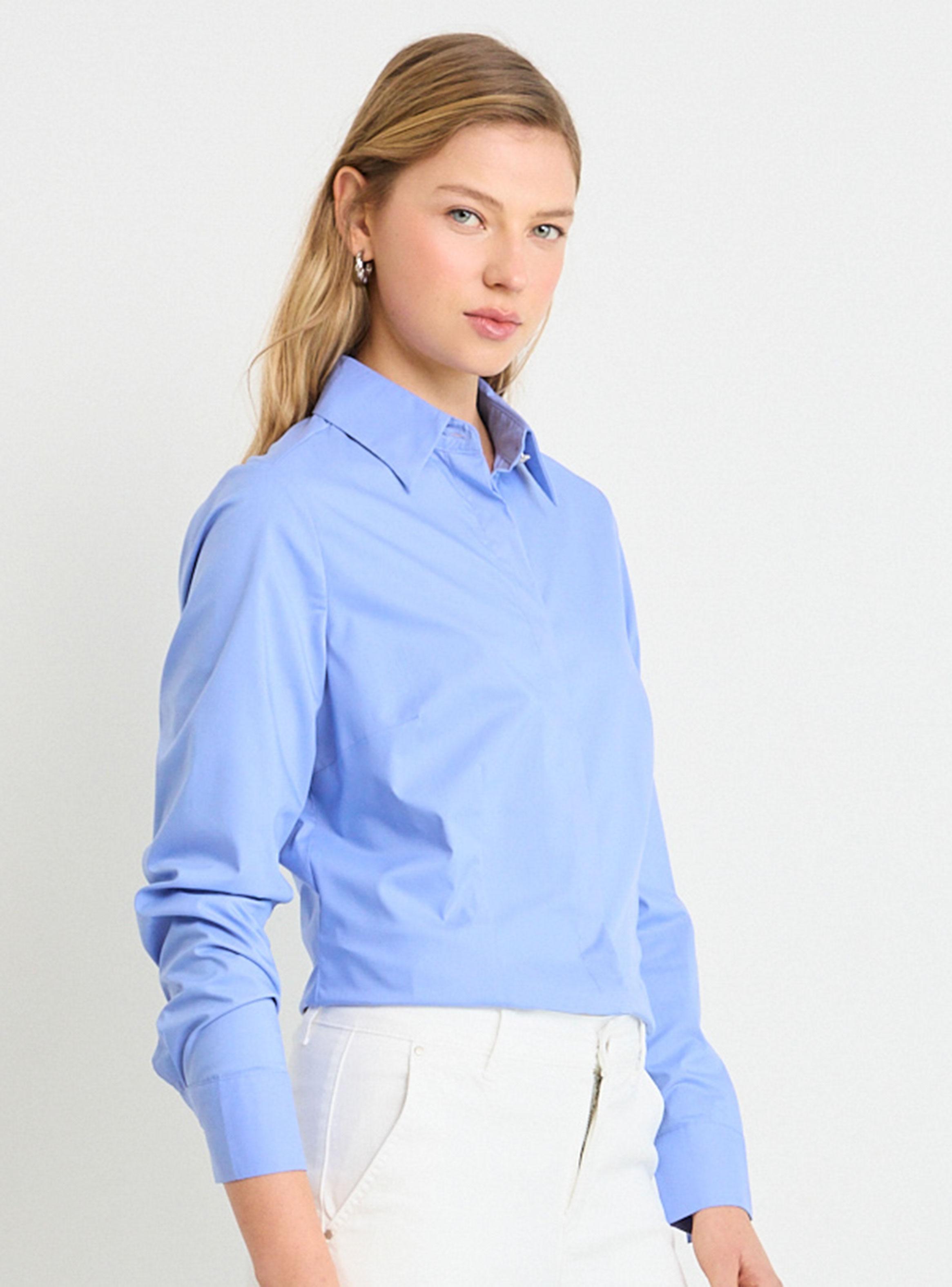 Blusa Corte Básico Manga Larga-2