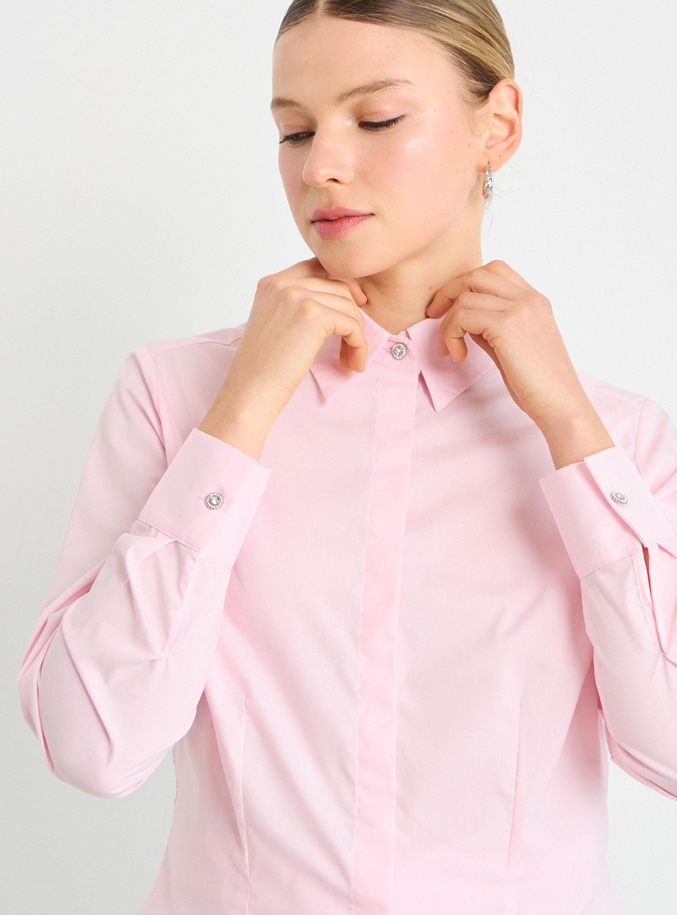 Blusa Corte Básico Manga Larga Color-3
