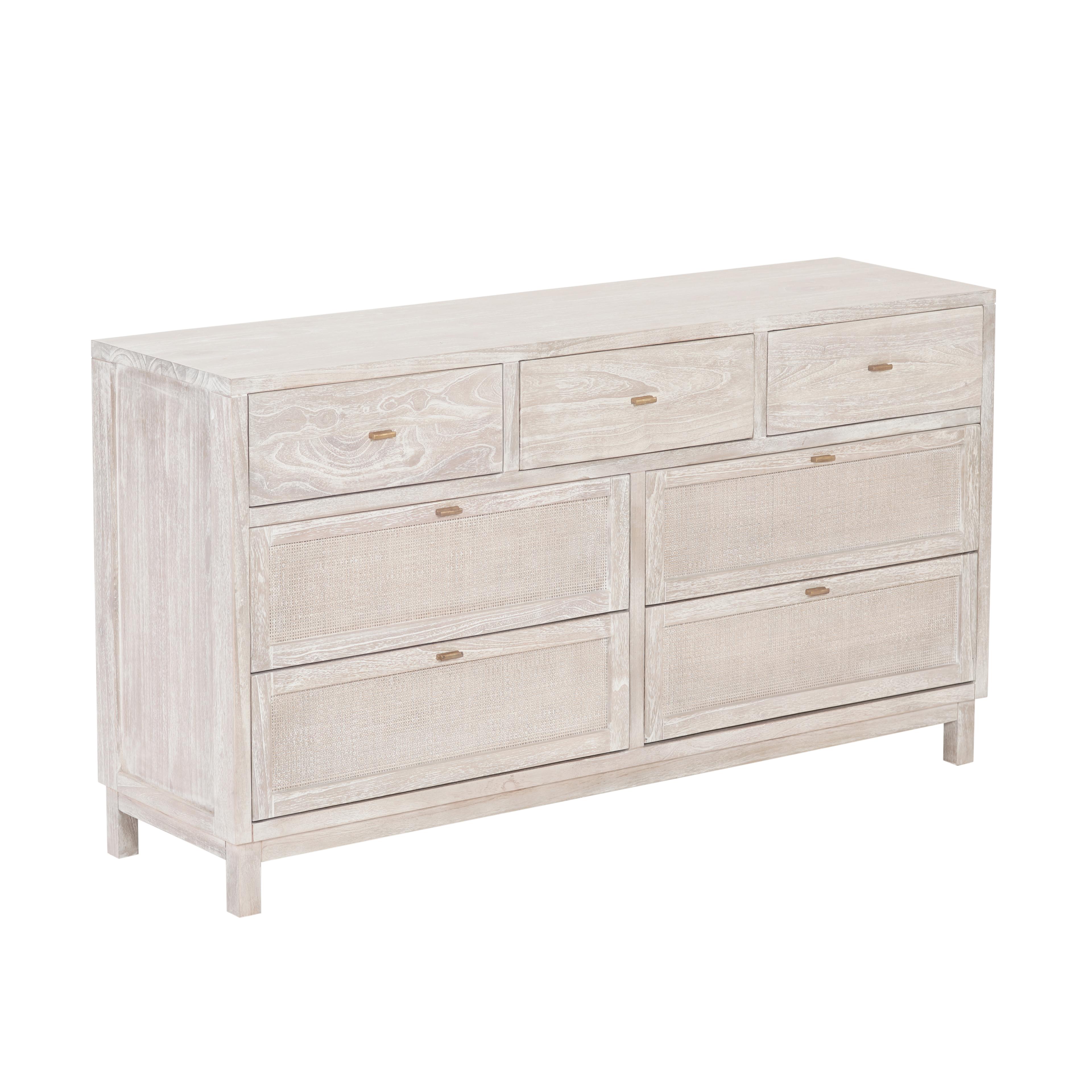 Cómoda Madera Mindi 7 Cajones-2