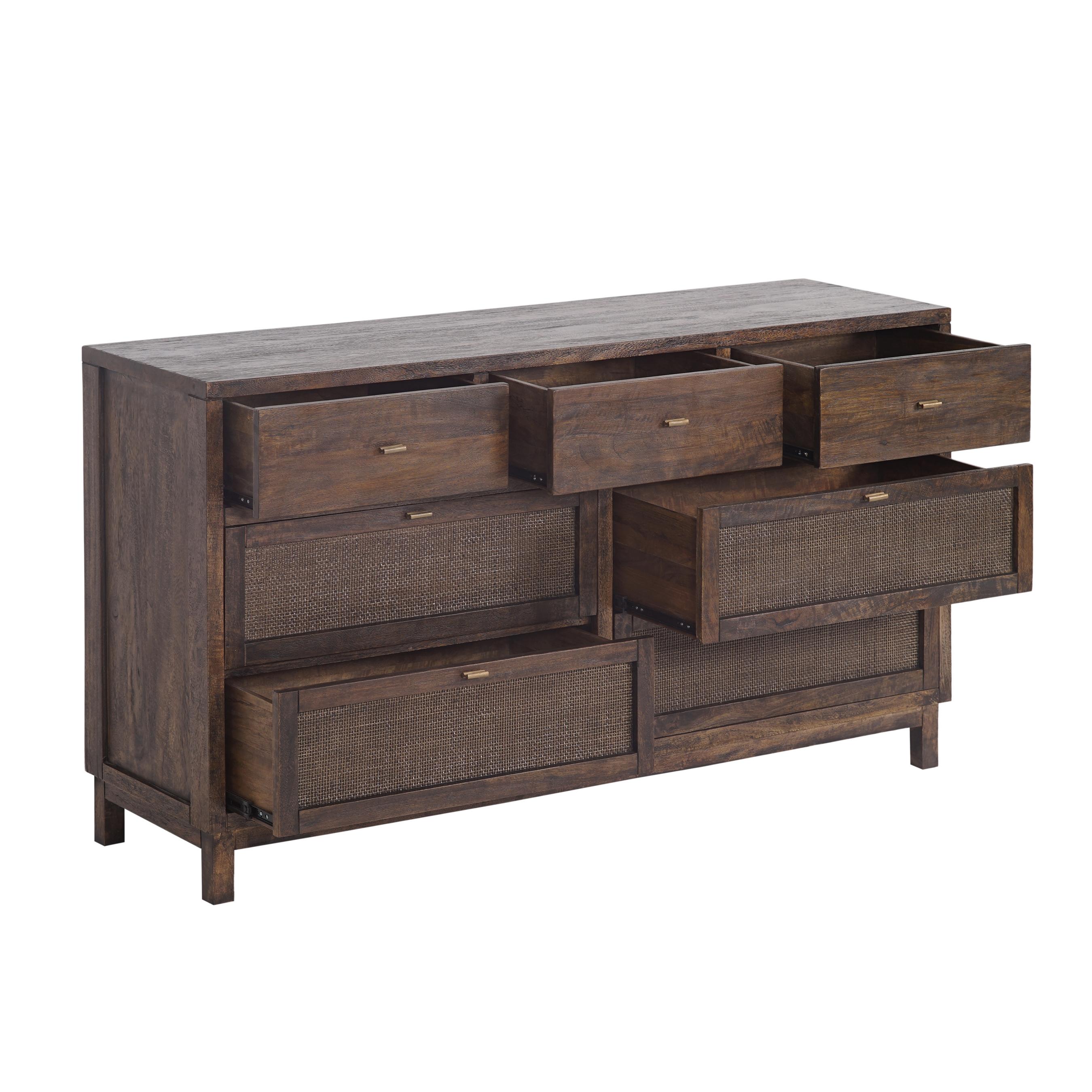 Cómoda Madera Mango 7 Cajones-3