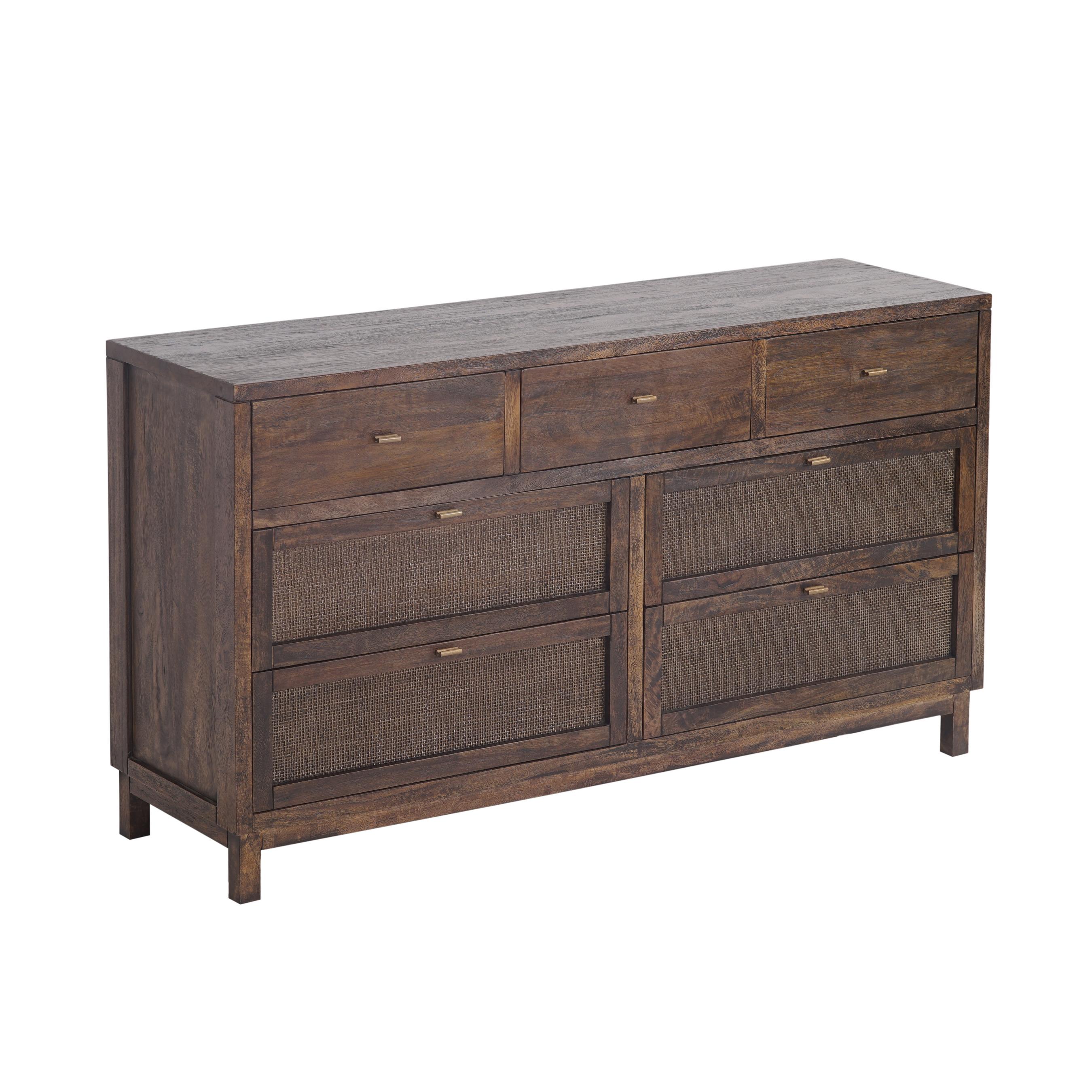 Cómoda Madera Mango 7 Cajones-2