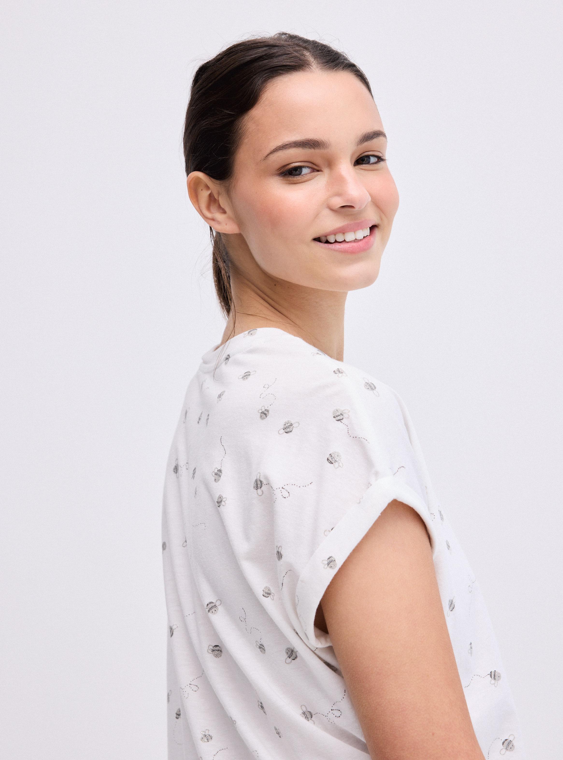 Camisa de Dormir Estampada Jersey-3