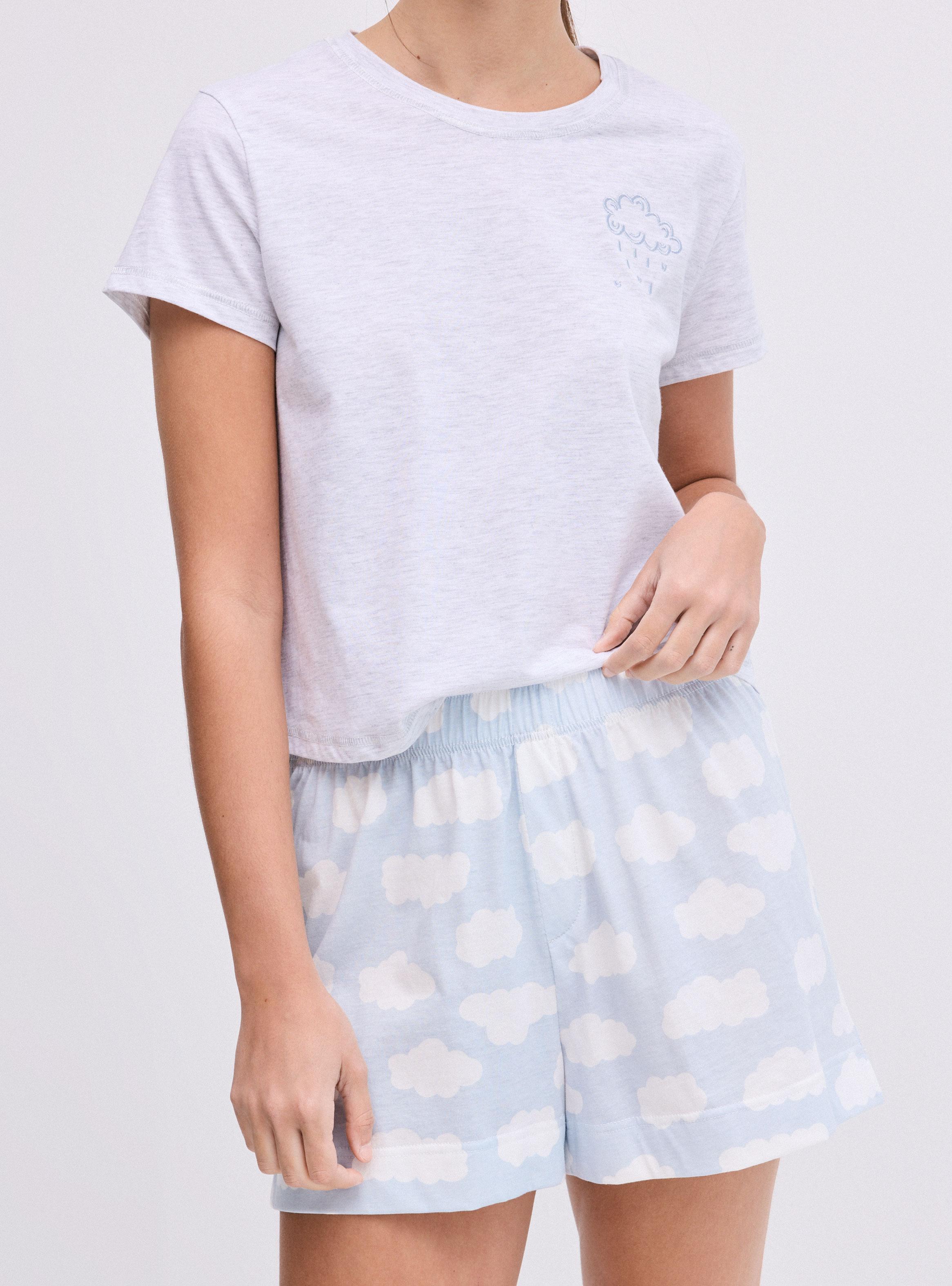 Pijama de Jersey Detalle Bordado-3