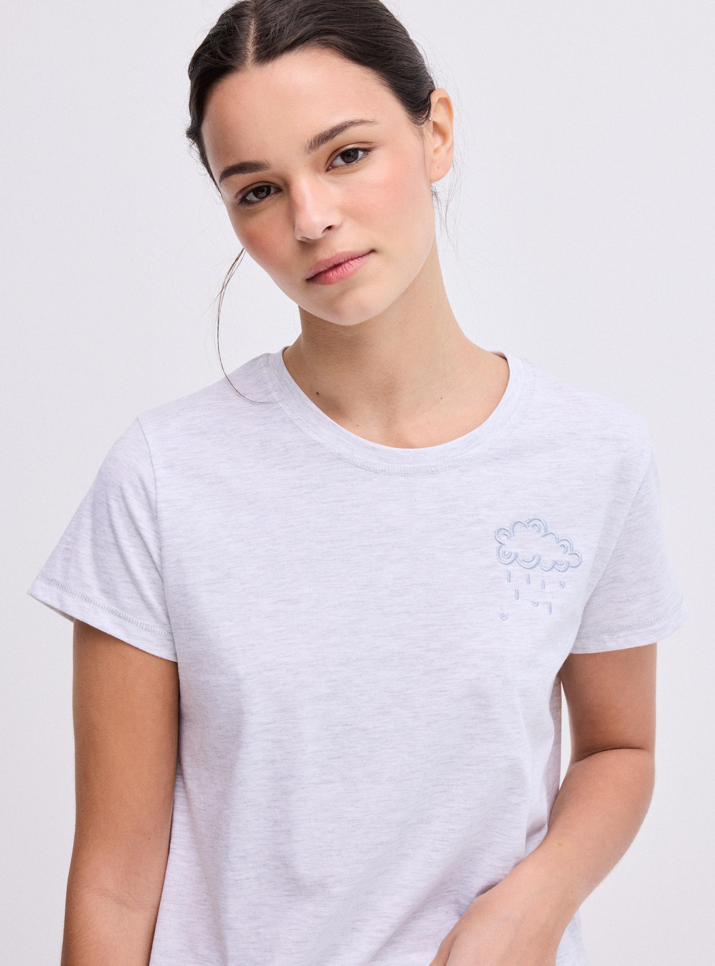 Pijama de Jersey Detalle Bordado-2