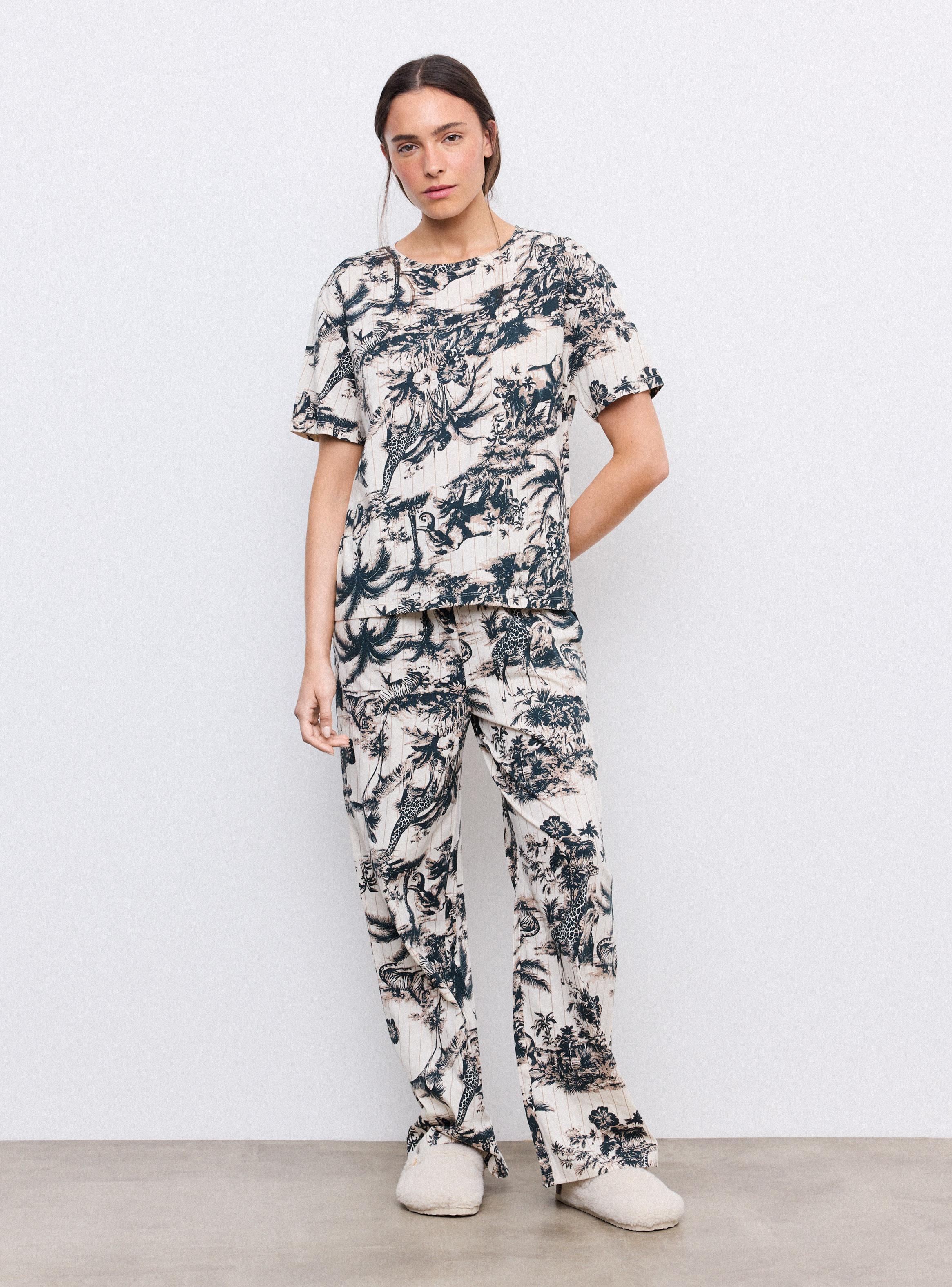 Pijama Tela Canalé Estampado-4