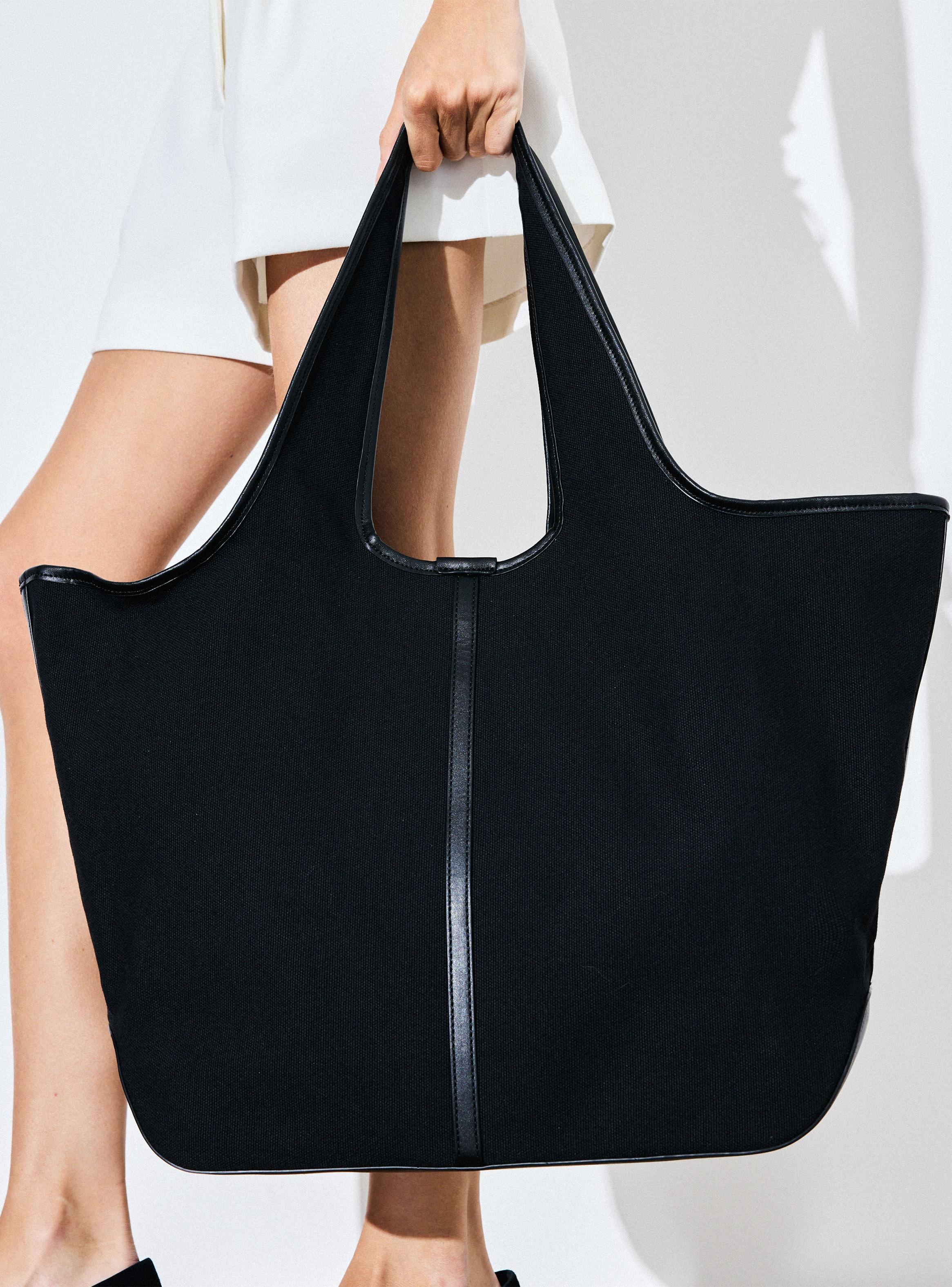 Cartera Totebag Canvas con Detalle Textura-6